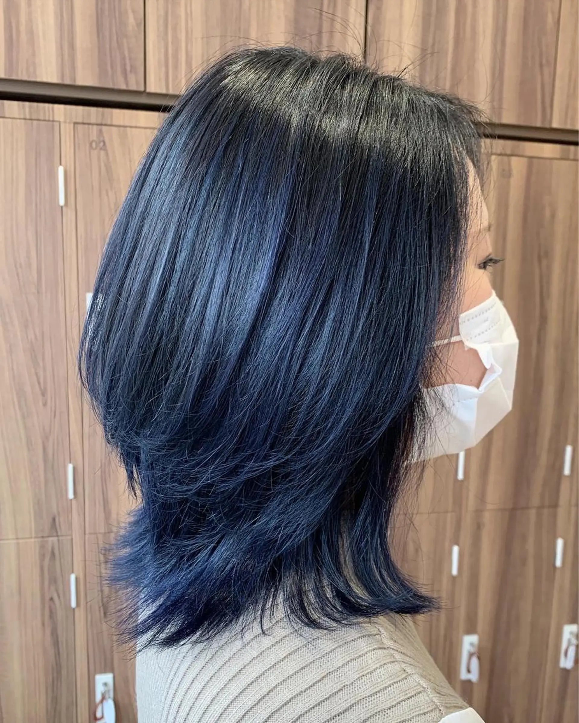 ミディアム レイヤーカット 日野・八王子レイヤー ワタナベリョウマのヘアスタイル