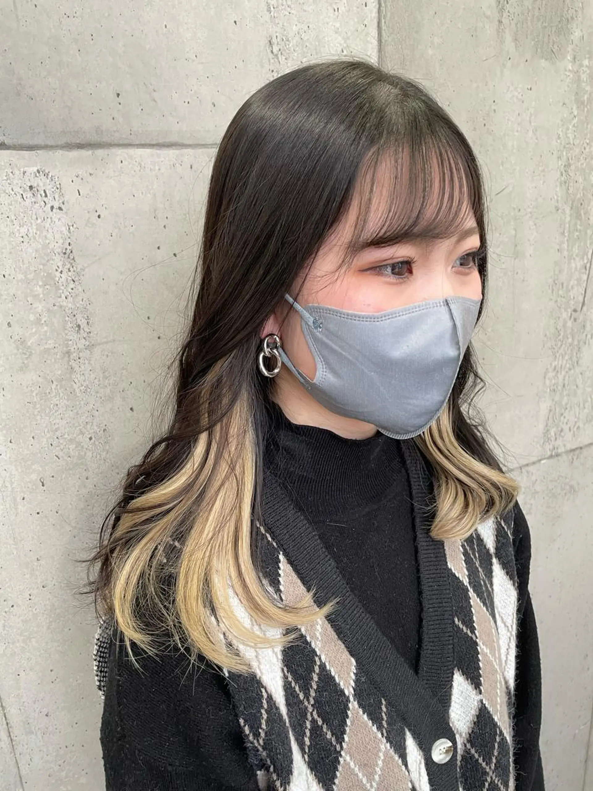 ミディアム エクステ 学生 大内 志穂のヘアスタイル
