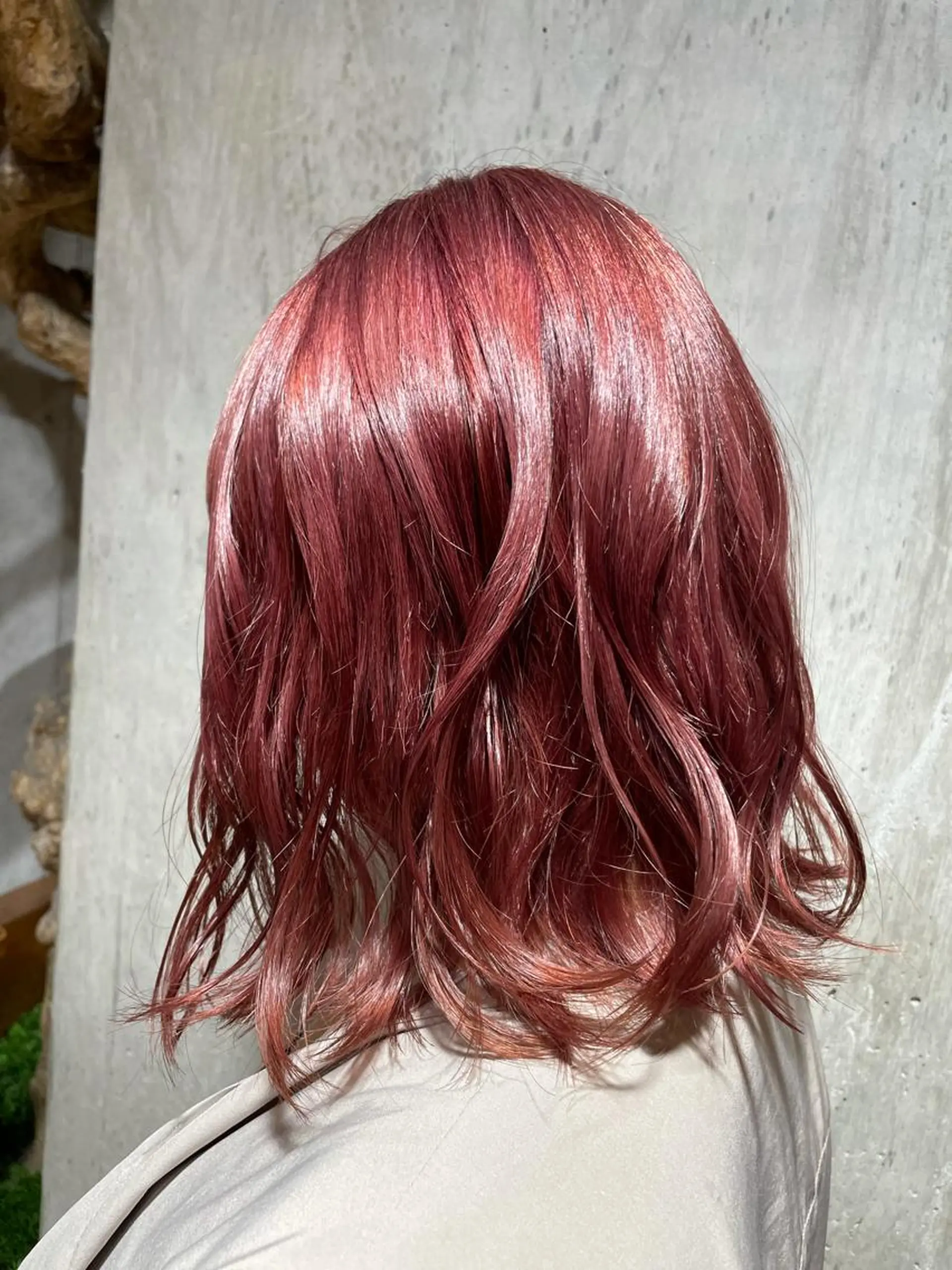 ミディアム アッシュ アッシュグレー ミストバング パープルカラー 髪質改善 吉川 舞雪のマツエク・マツパデザイン