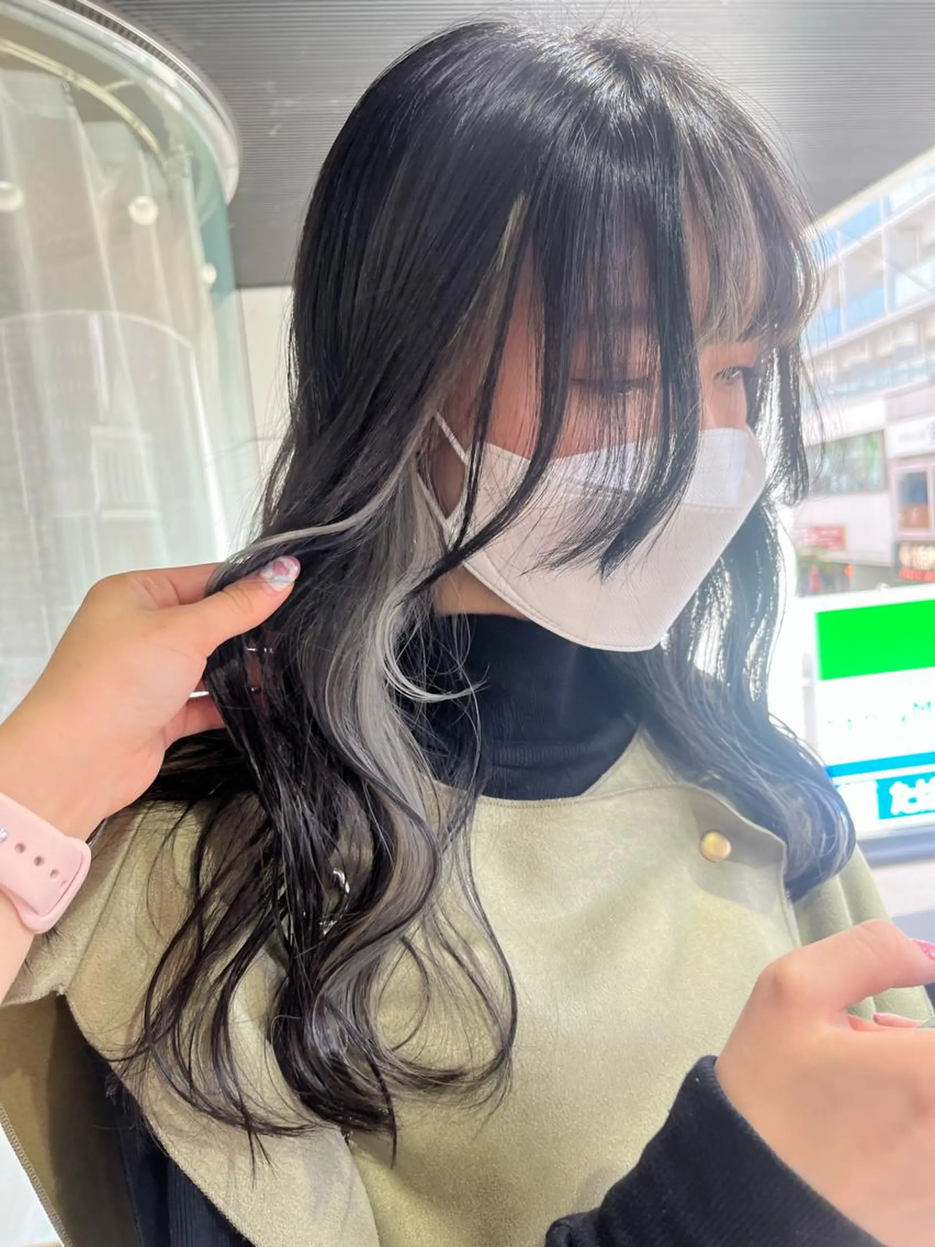 ロング カラー 💖デザインカラー/ タダ ハナカ💖のヘアスタイル