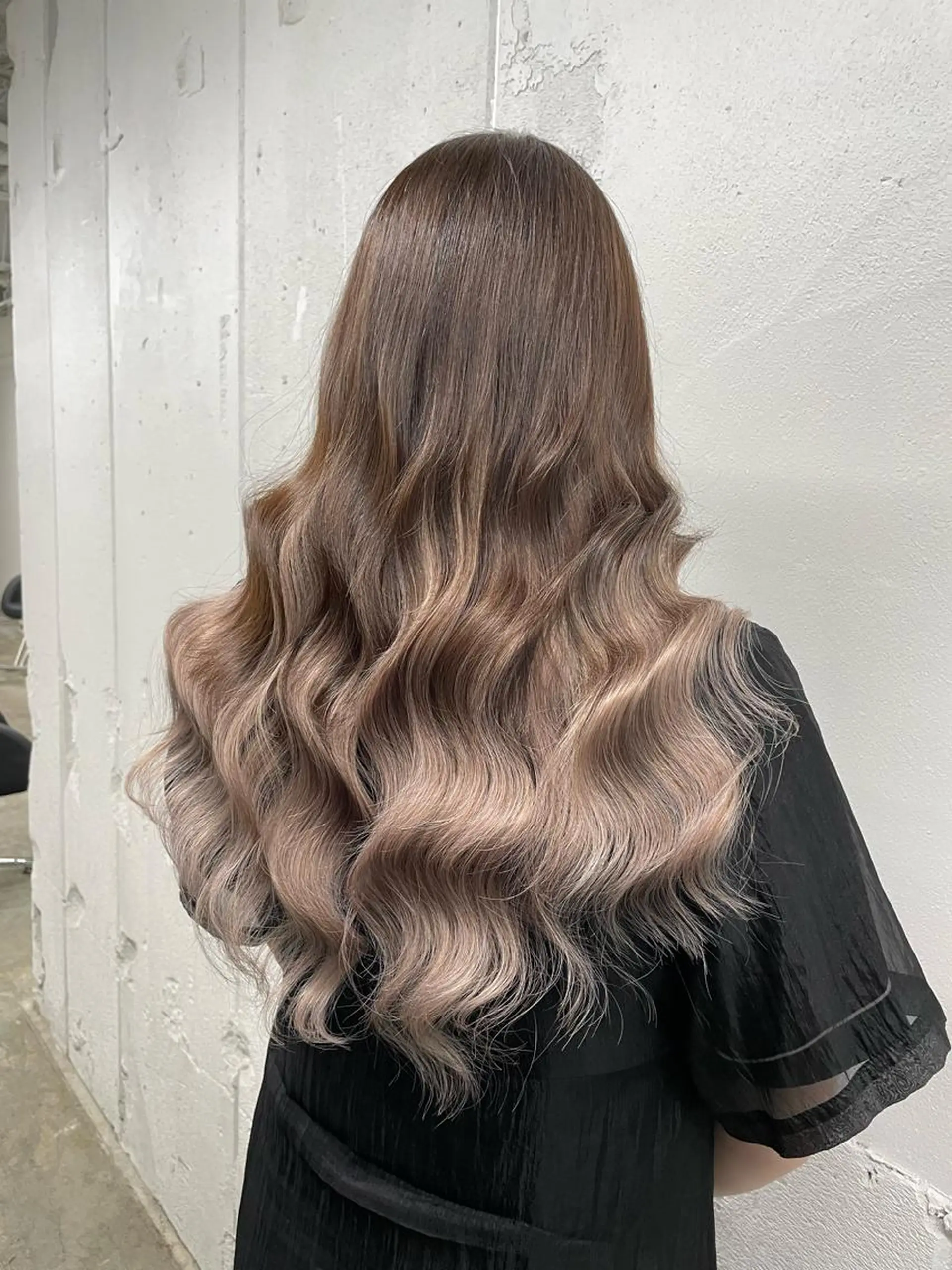 ロング カラー シールエクステ バレイヤージュ ミストバング ダブルカラー  フェイスフレーミング ヘアカラー エクステ 🧡艶髪ちゅるん髪 🫧🧡YUKI❄️のヘアスタイル