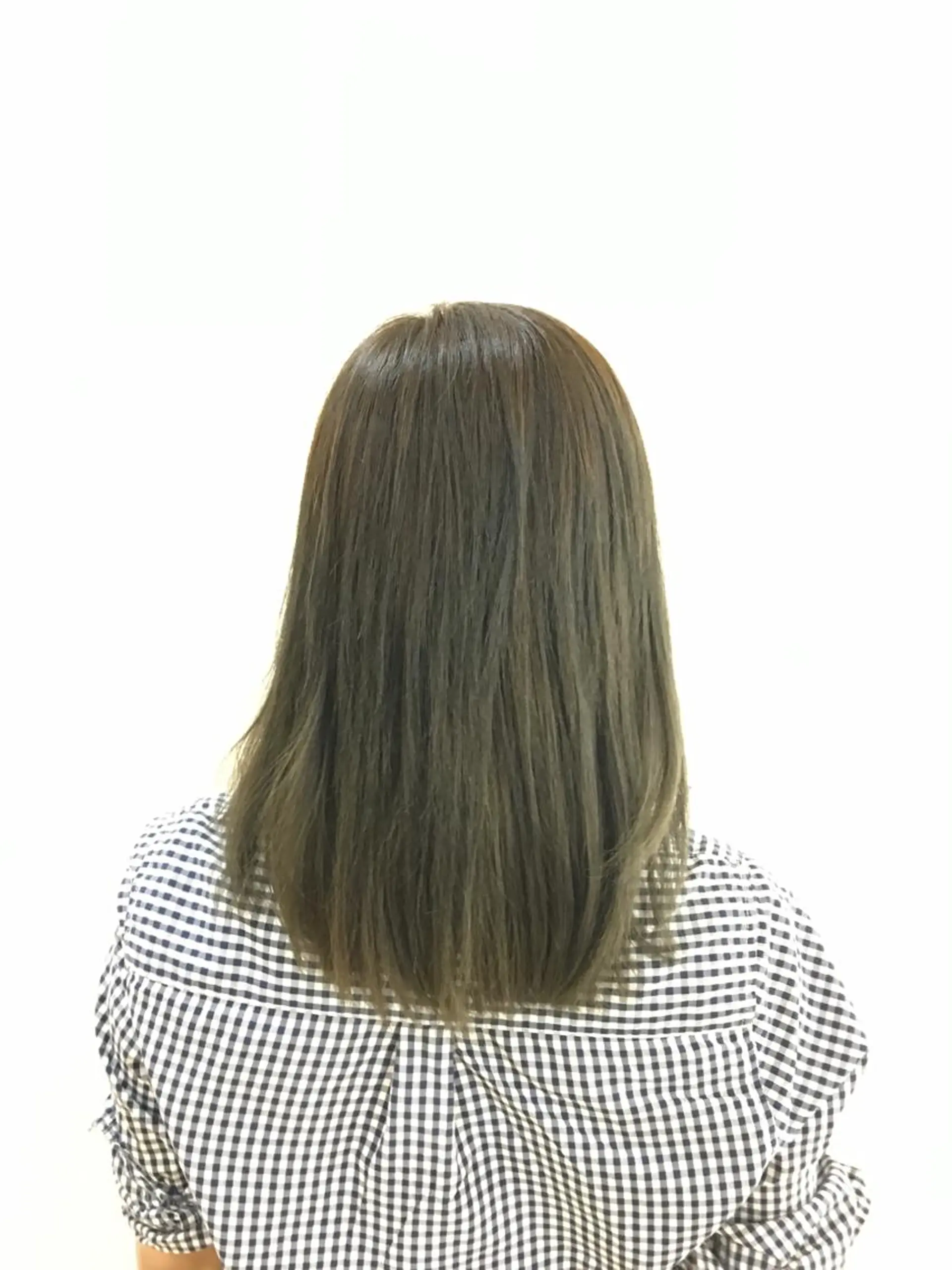 セミロング カラー アッシュ デザインカラー/ 推しの配色　肥後のヘアスタイル