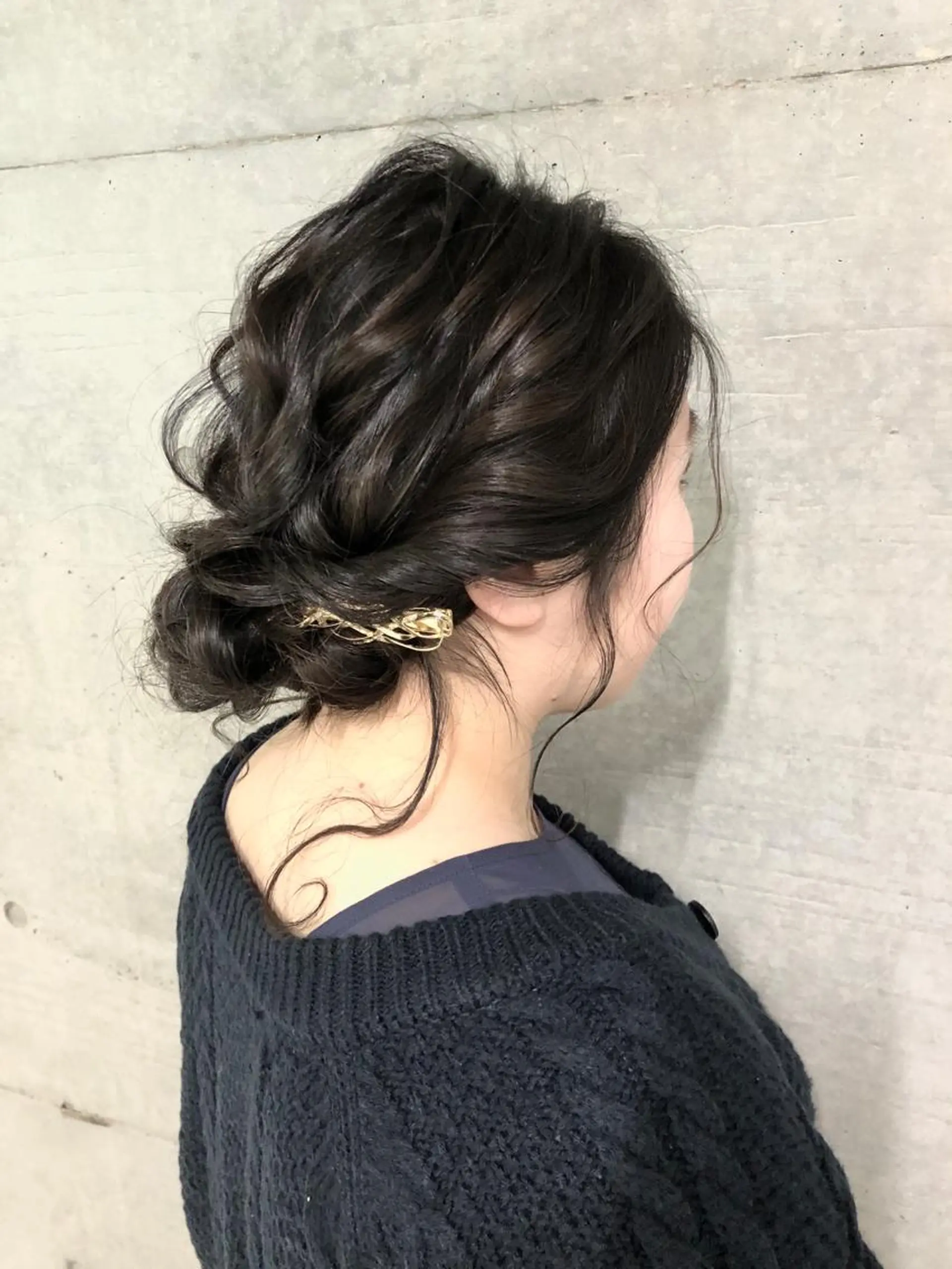 セミロング ヘアアレンジ 結婚式・ブライダル 卒業式のヘアスタイル ヘアセット GrandStory SHIBUYA所属・卒業式お呼ばれ🕊️ ヘアセット✴︎ミキのヘアスタイル