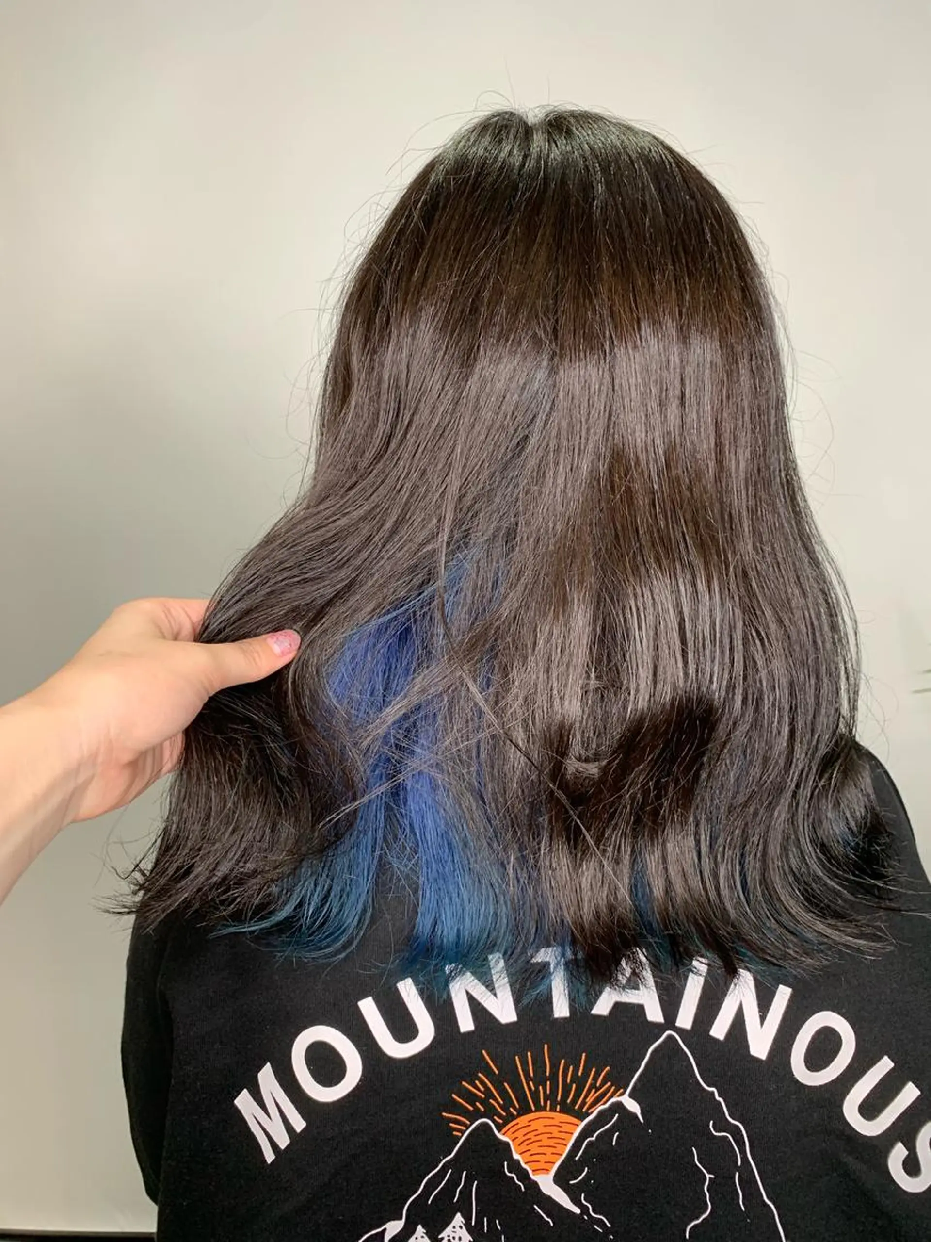 セミロング カラー 髪質改善 トリートメント ヘアカラー 野村 奈里亜のヘアスタイル