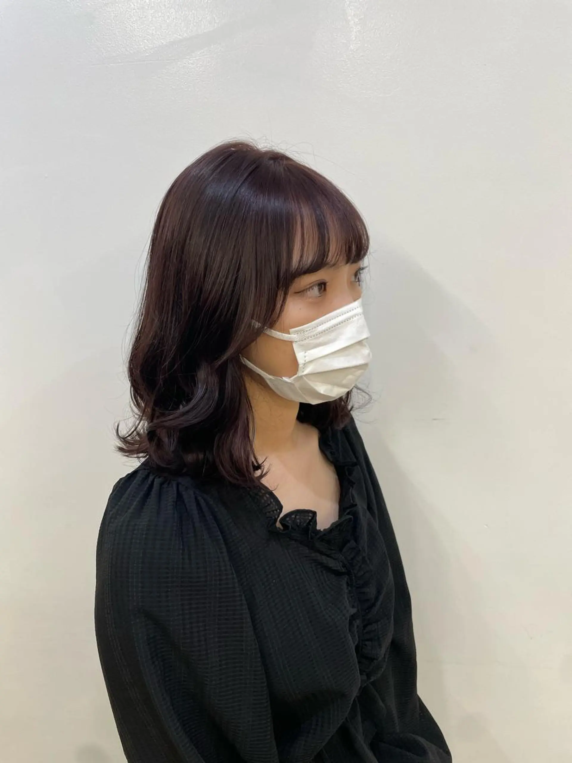 ロング カラー ラベンダーカラー ヘアカラー トリートメント 🦄垢抜けボブ特化× 暖色カラー未来🦄のヘアスタイル