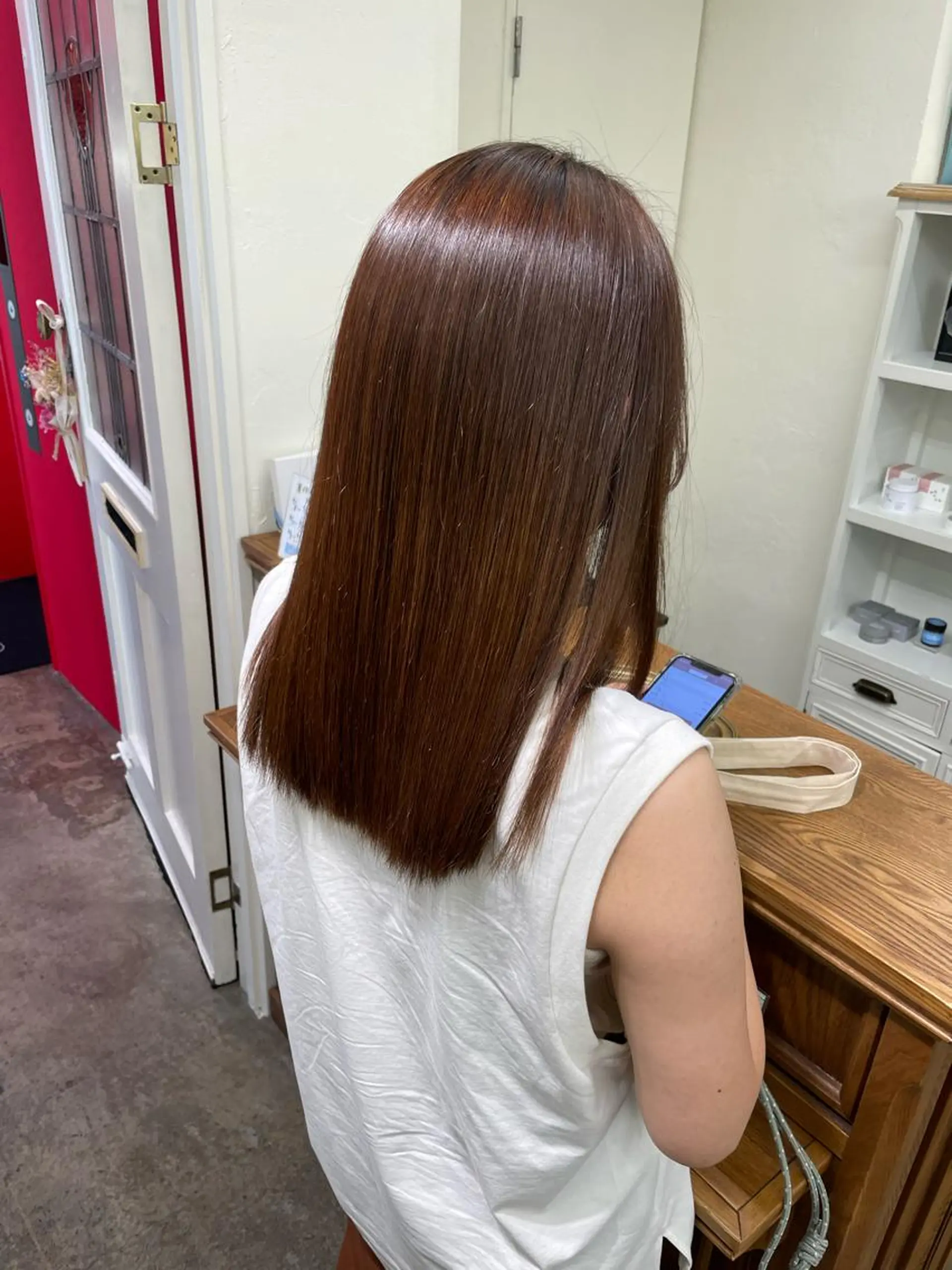 ミディアム ＼脱・うねり& 広がり／gite菊のヘアスタイル