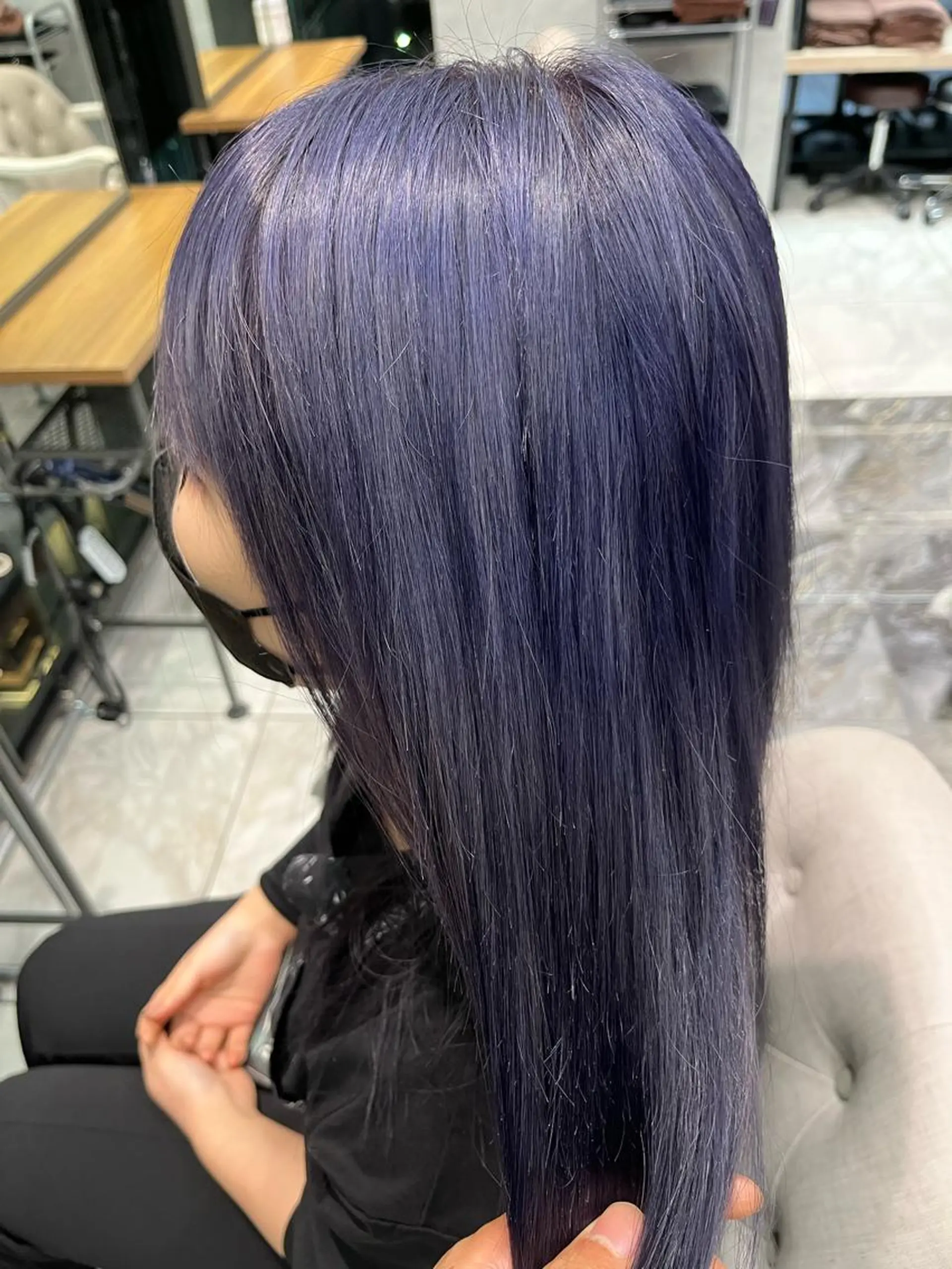 ミディアム ヘアカラー トリートメント LucksiMie ginza 明松のヘアスタイル