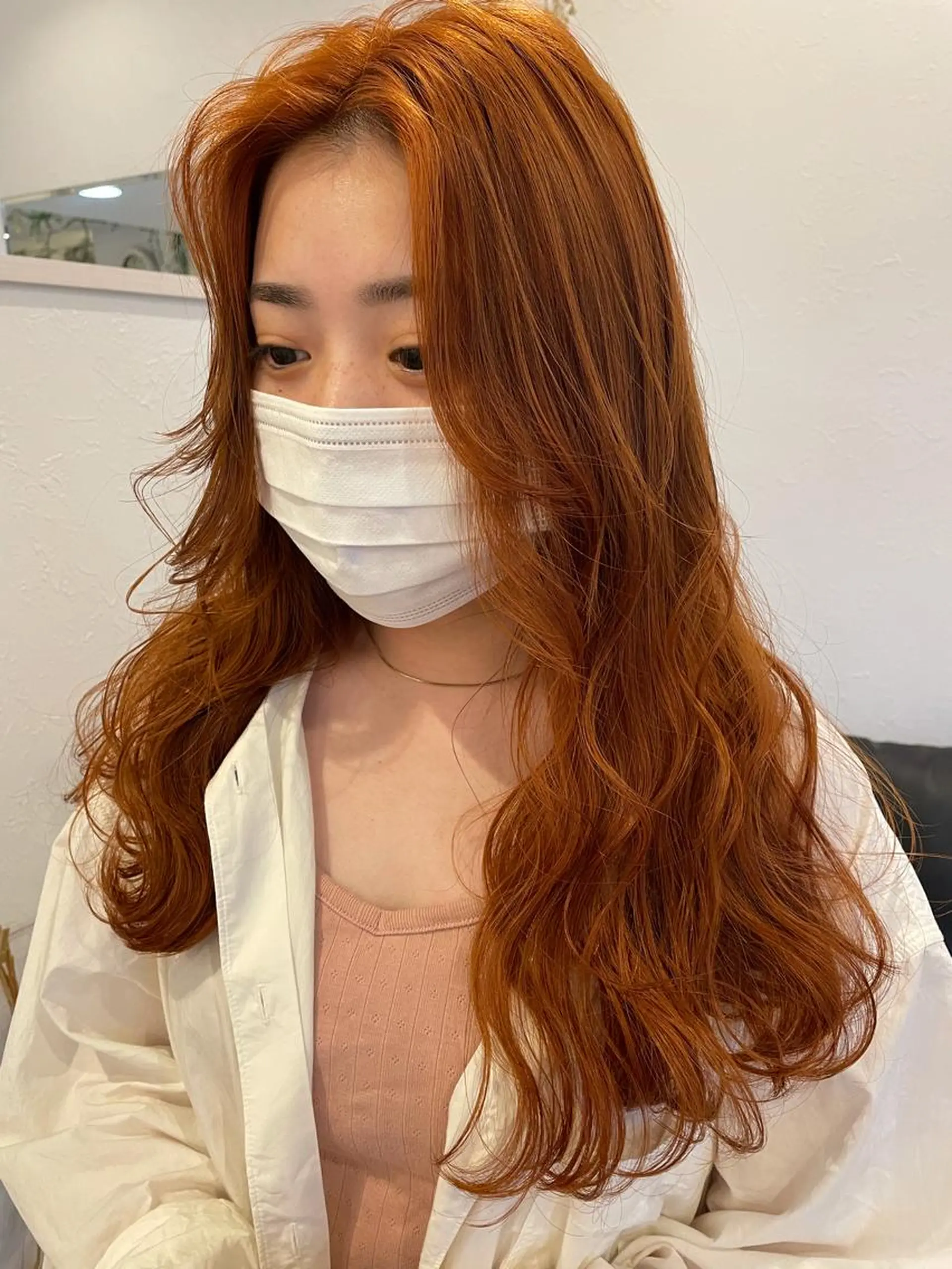 ロング カラー ブリーチ オレンジ ヘアカラー m ā l o.🌷 サカモトマイコのヘアスタイル