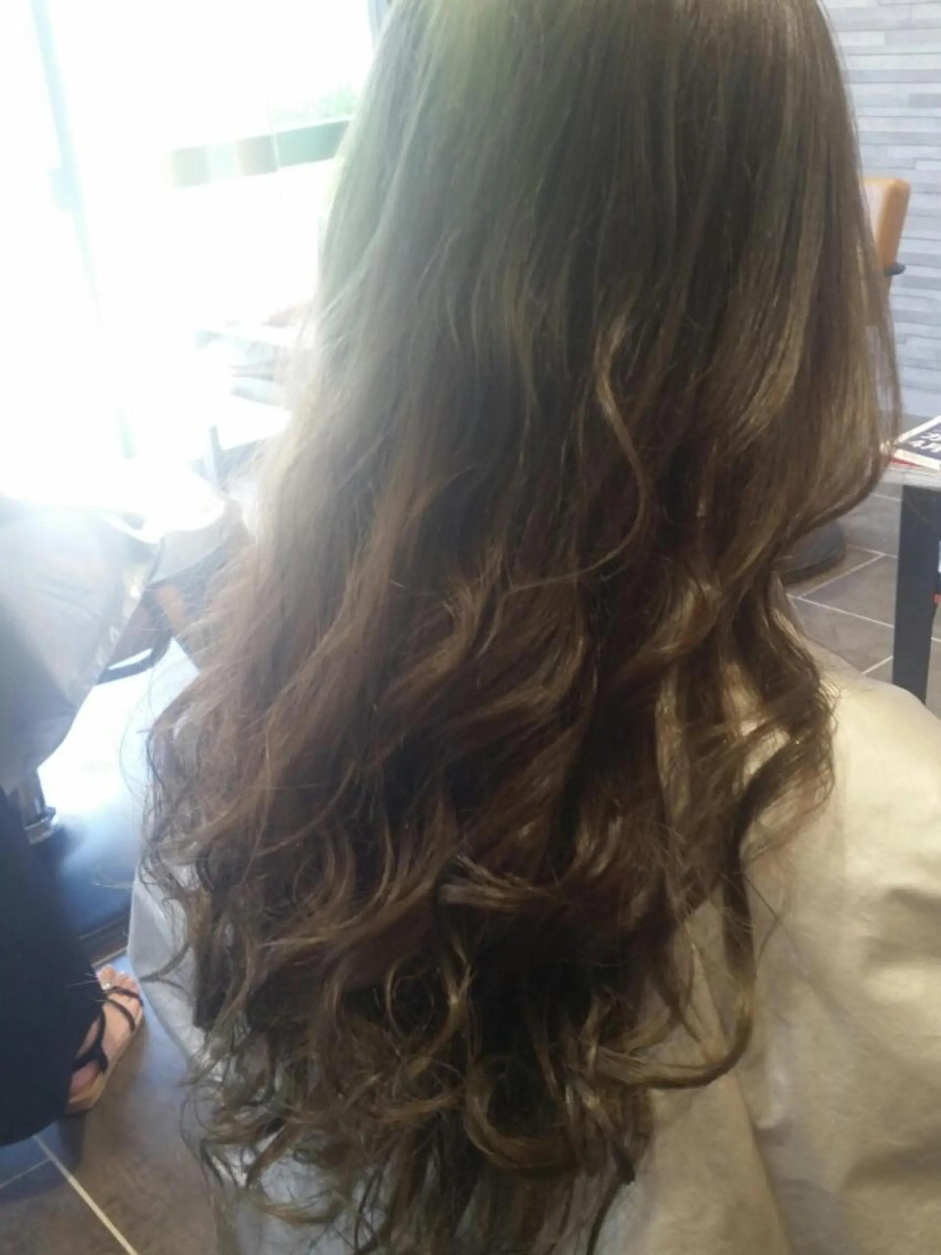 セミロング カラー グラデーションカラー 北野 親善のヘアスタイル