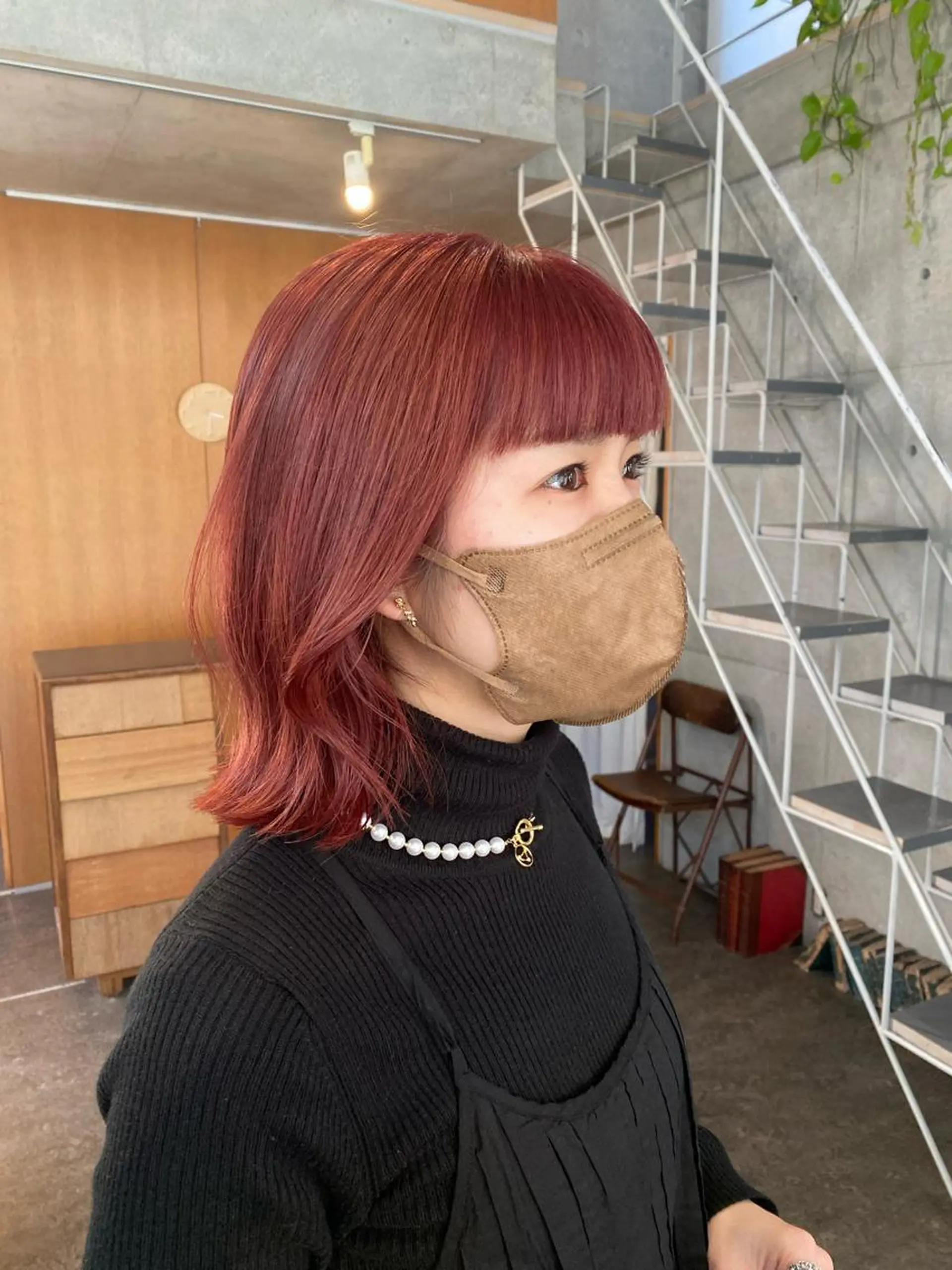 ミディアム カラー パーマ ヘアアレンジ メンズ キッズ ネイル マツエク・マツパ アイブロウ カット ヘアカラー トリートメント モリモト サナのヘアスタイル