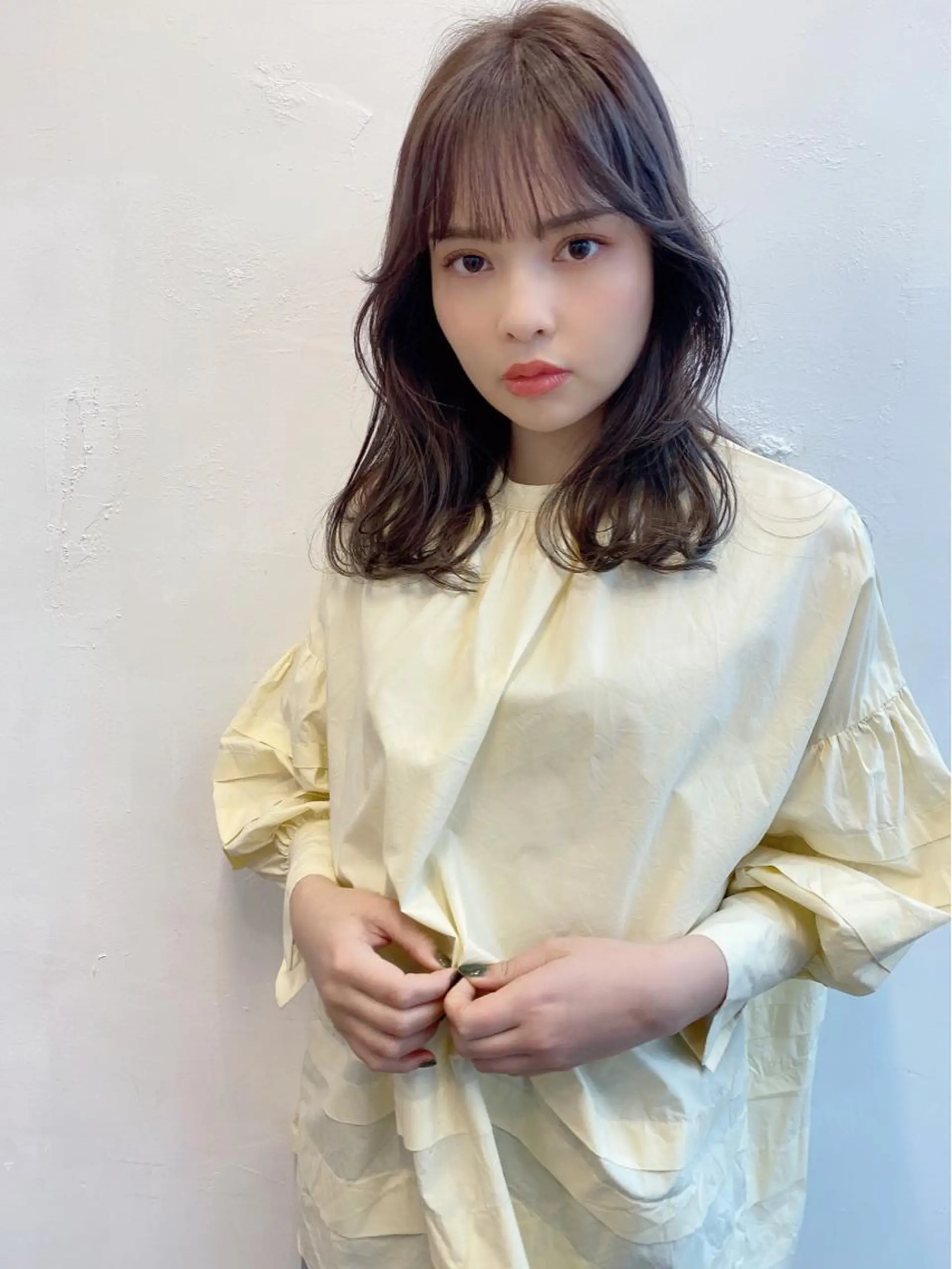 ミディアム 韓国風ヘア レイヤーカット 鎌倉 彩のヘアスタイル