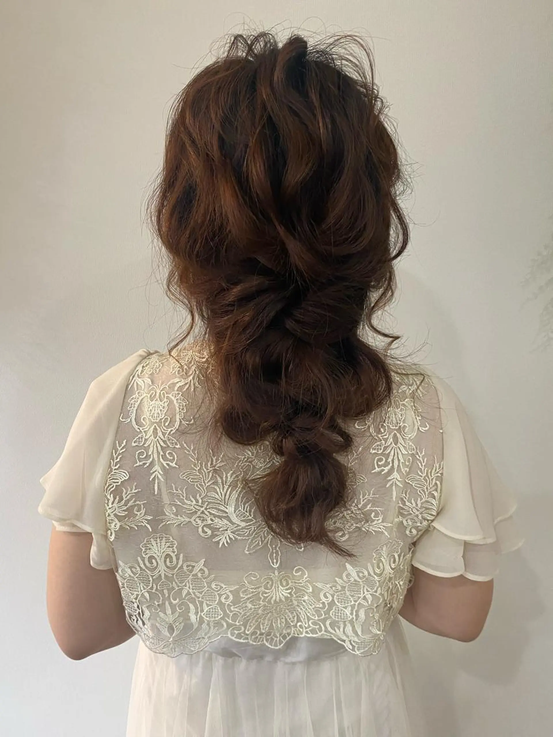 セミロング ヘアアレンジ ブリーチなしベージュ /ヘアセット/ミユのヘアスタイル