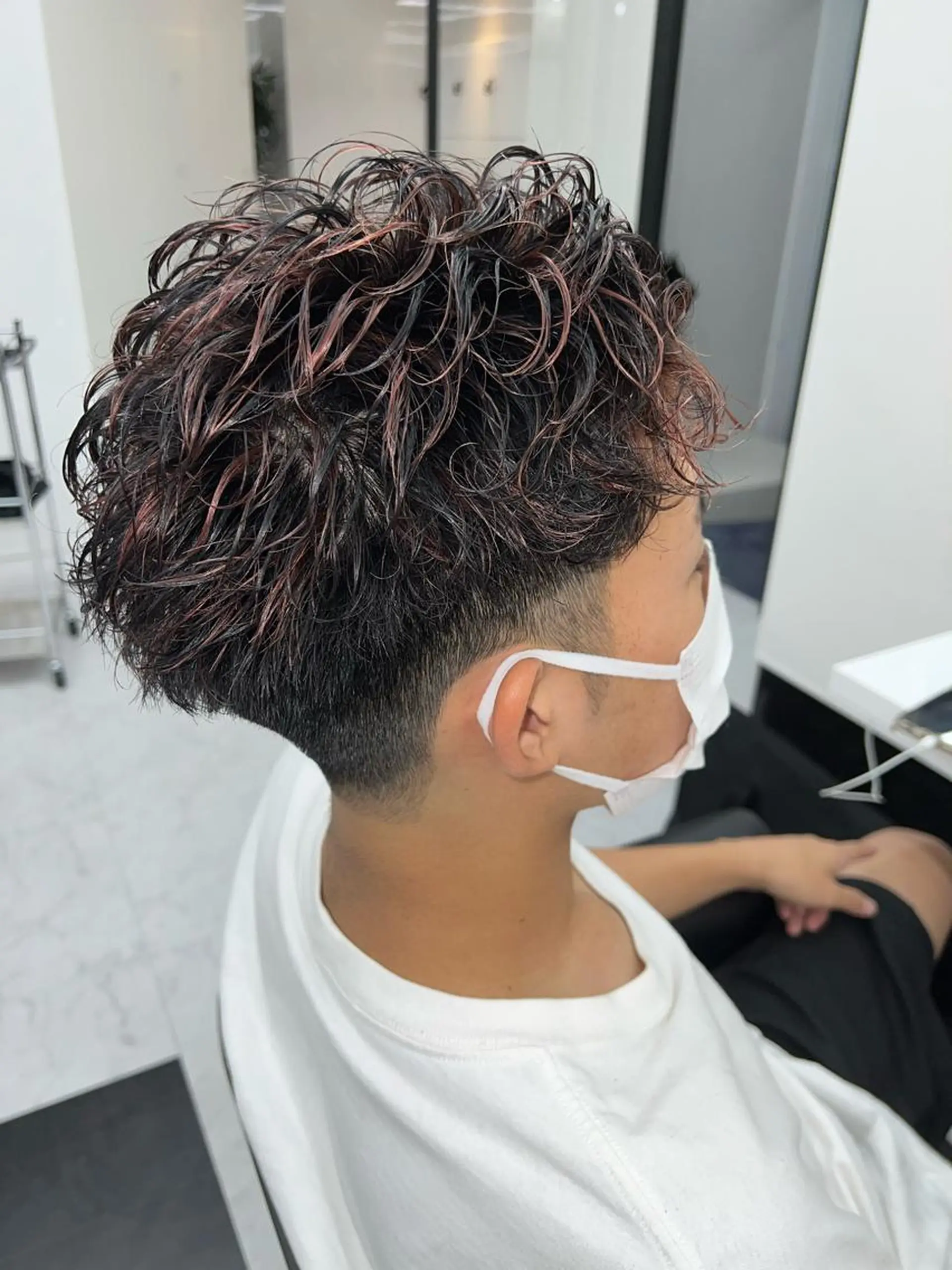 カラー メッシュ ALEAP himekaのヘアスタイル