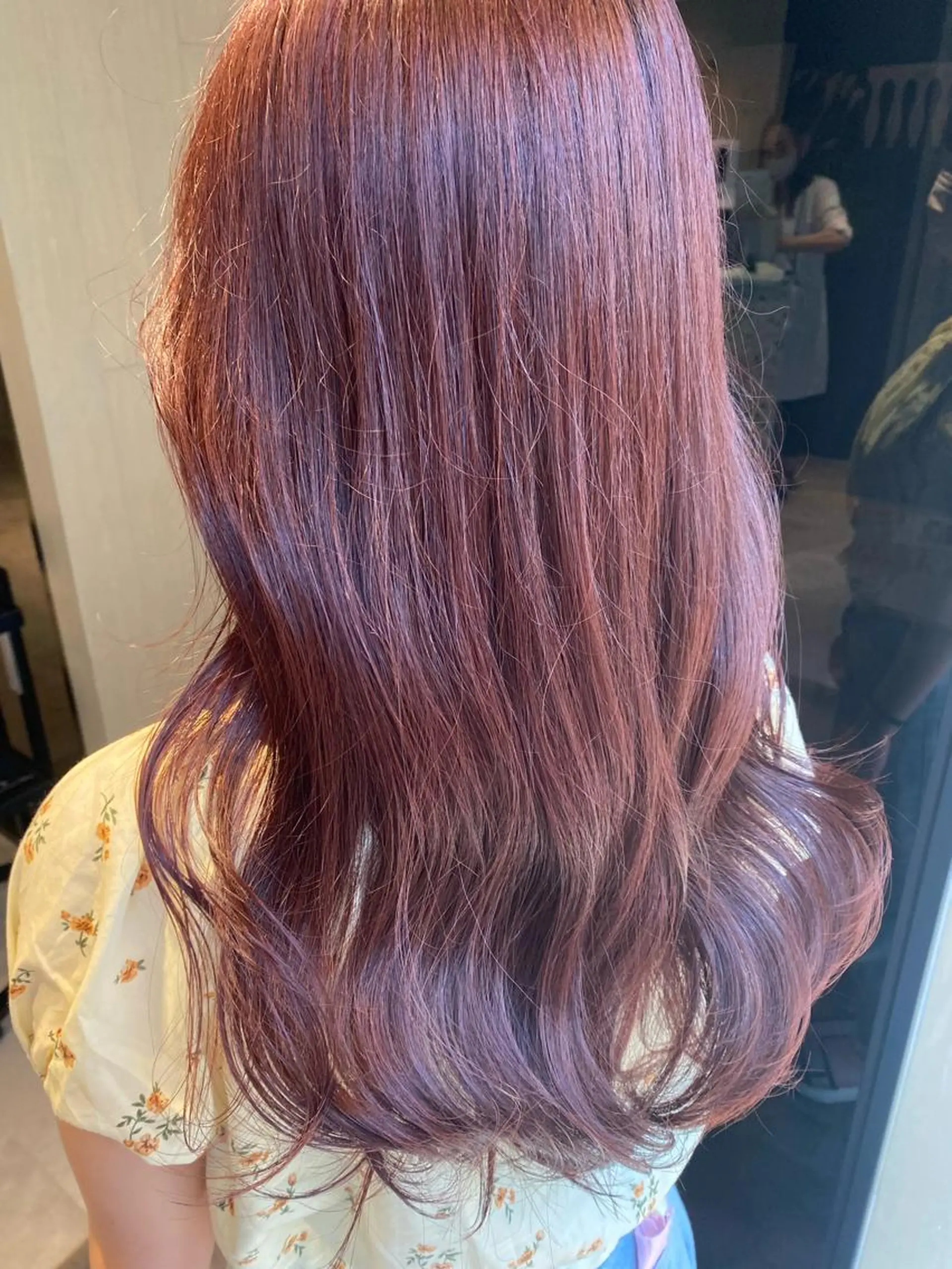 セミロング カラー ヘアアレンジ アンククロス渋谷【ANKH CROSS】所属・韓国ヘア┊︎レイヤー ┊︎haruka🌙のヘアスタイル