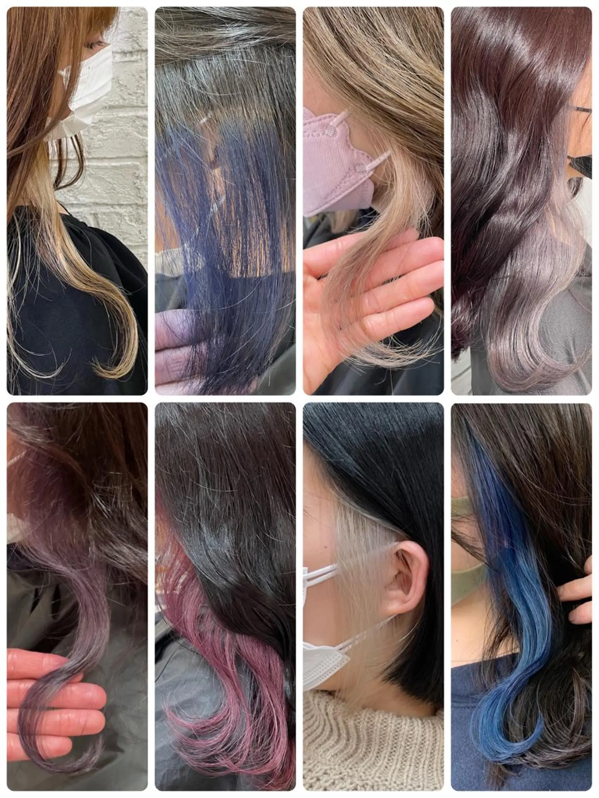 セミロング カラー ブリーチ ケアブリーチ イルミナカラー ブリーチ特化 ハイトーンRYOYAのヘアスタイル