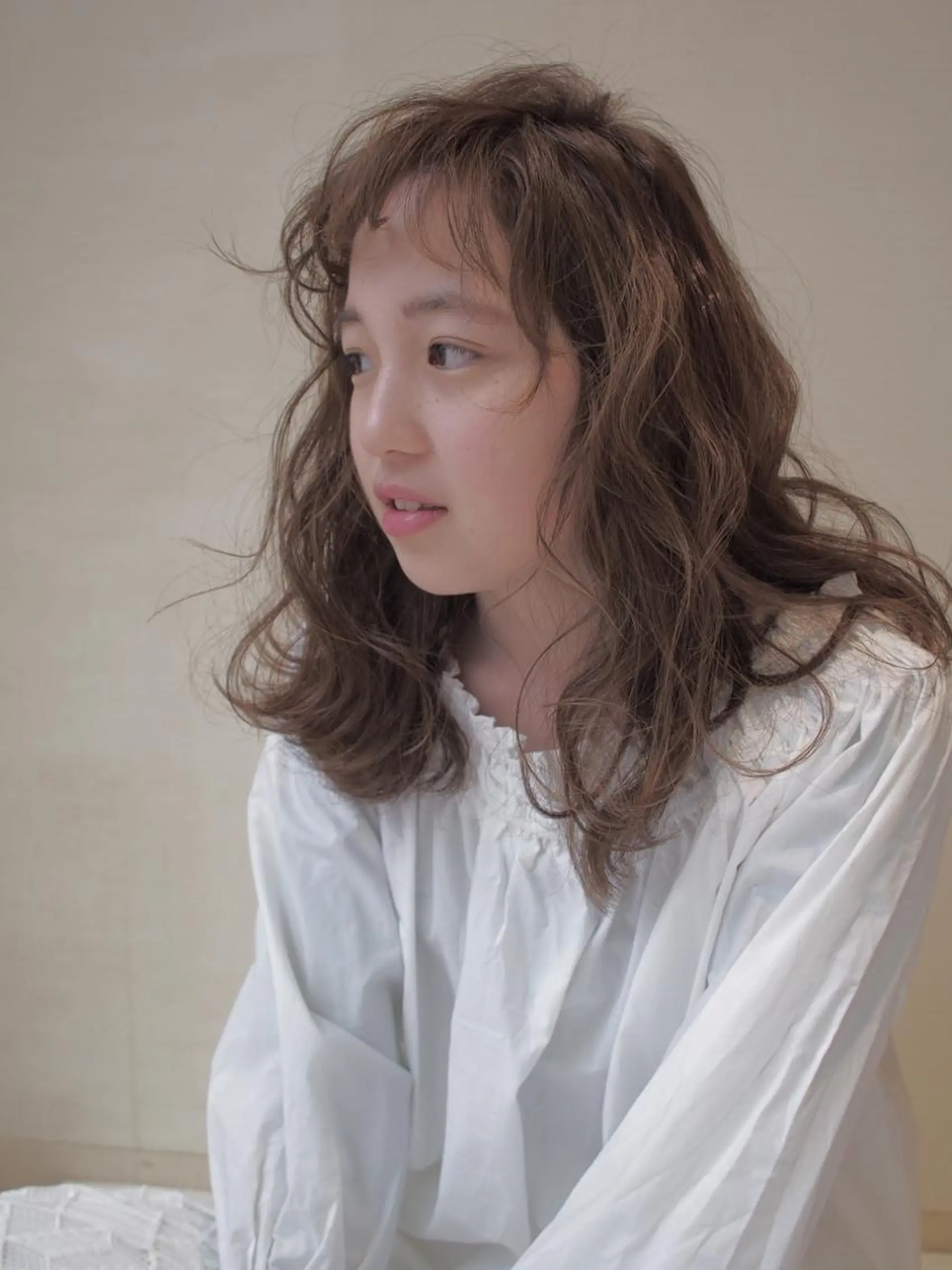 セミロング パーマ 似合わせカット🌿 前川のヘアスタイル