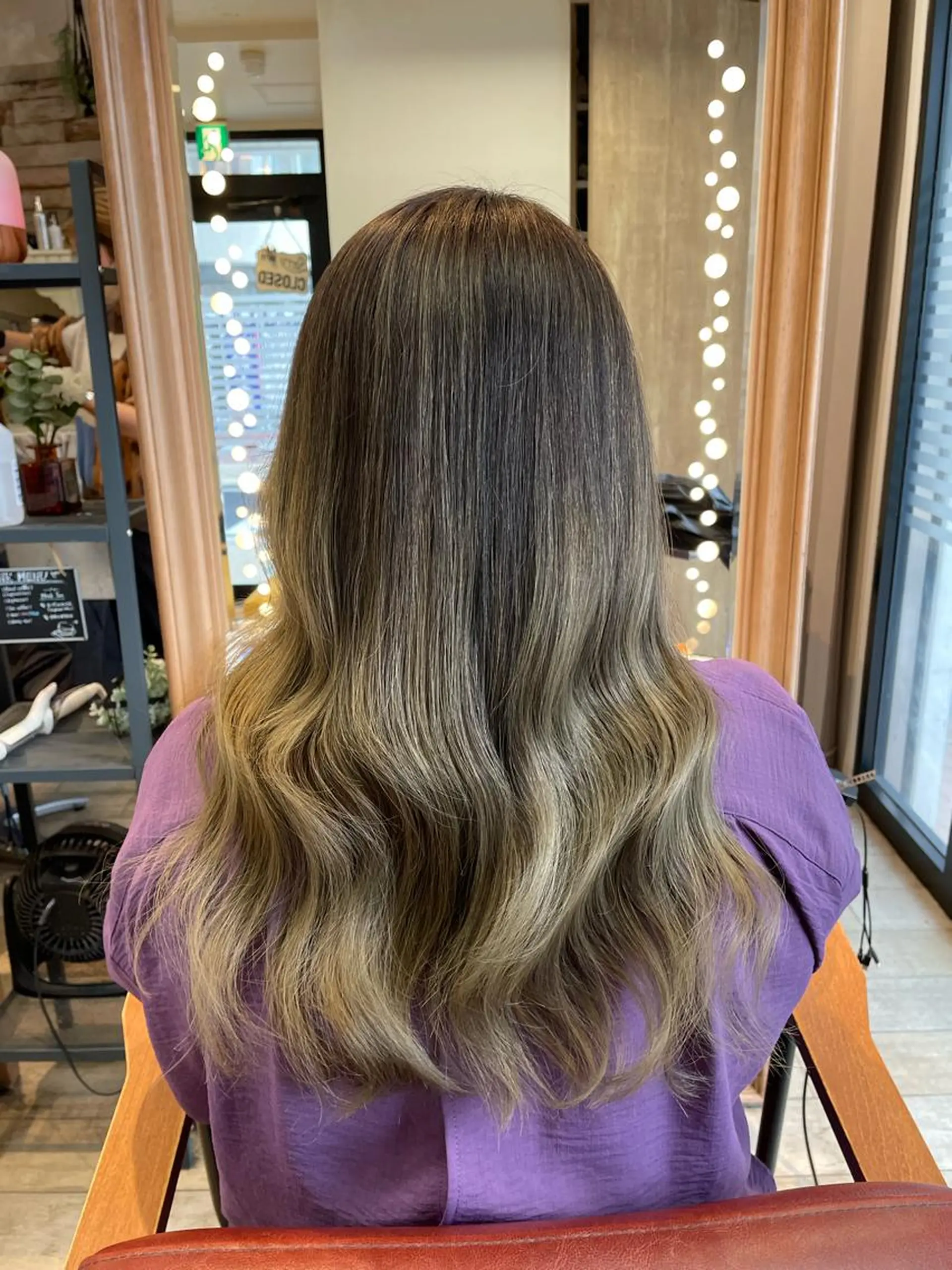 ロング カラー バレイヤージュ レイヤーカット なりたいを叶えます！ 出口 紗依のヘアスタイル