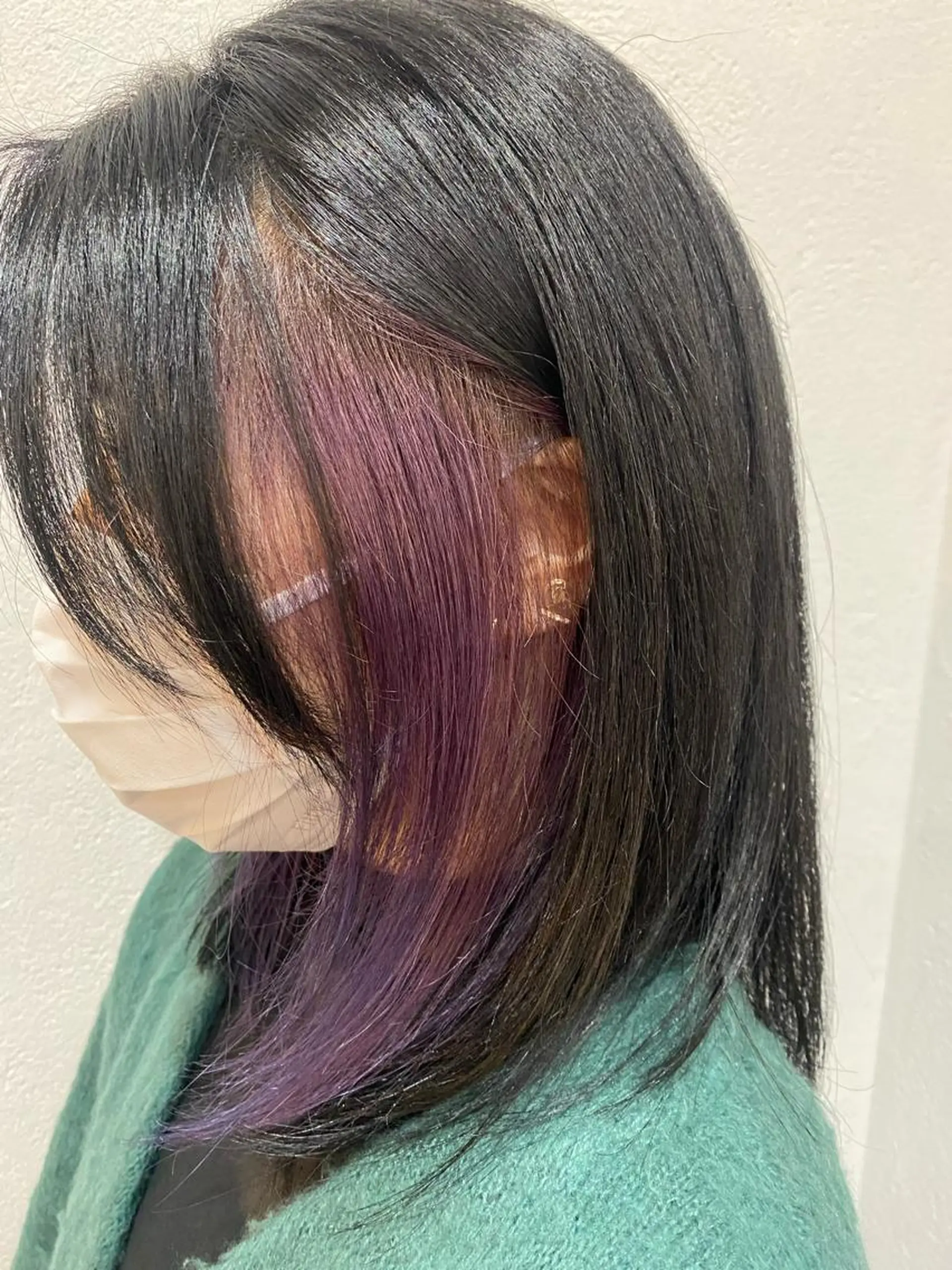ミディアム カラー パープルカラー HIYORI🧁 登戸のヘアスタイル