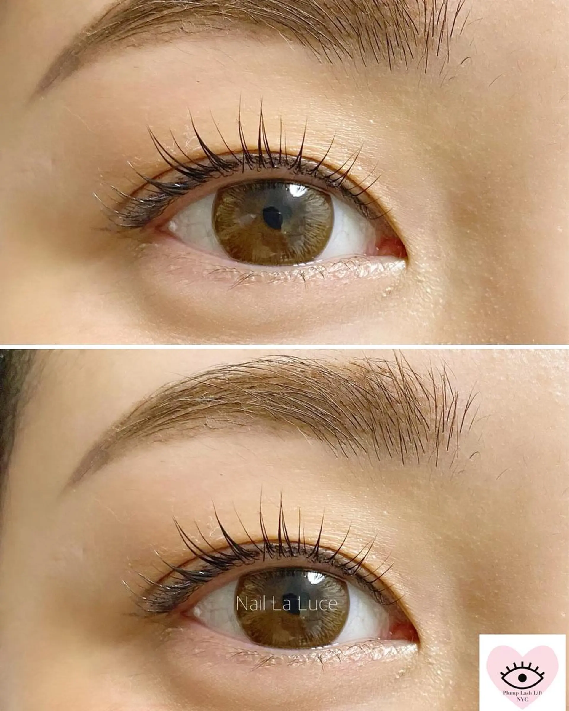 マツエク・マツパ ケラチンラッシュリフト ナチュラル 一重×まつ毛パーマ NailLaLuce ネイルラルーチェのネイルデザイン