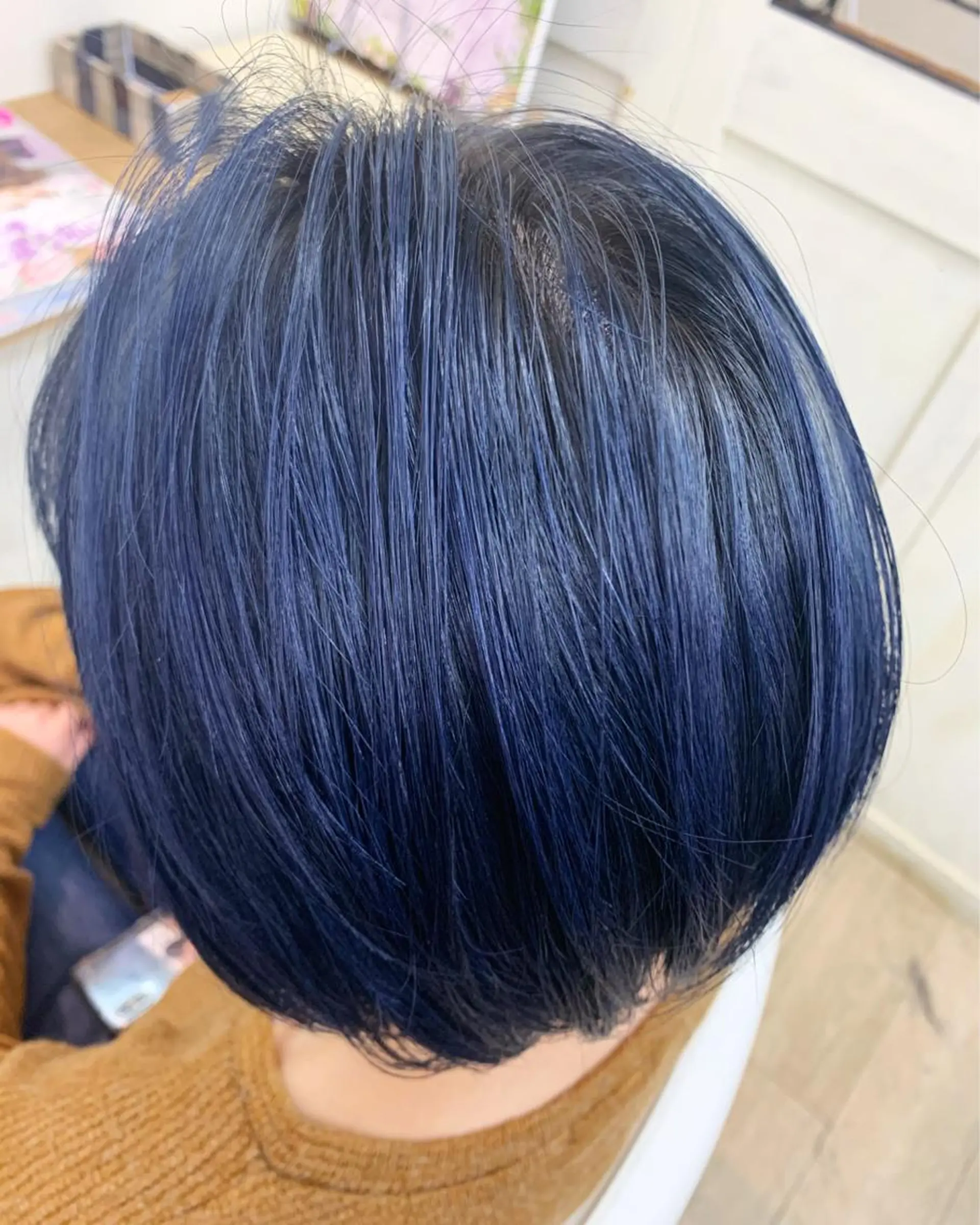 ショート カラー ブルーカラー ネイビーカラー カット ヘアカラー トリートメント Gemini代表 Maedaのヘアスタイル