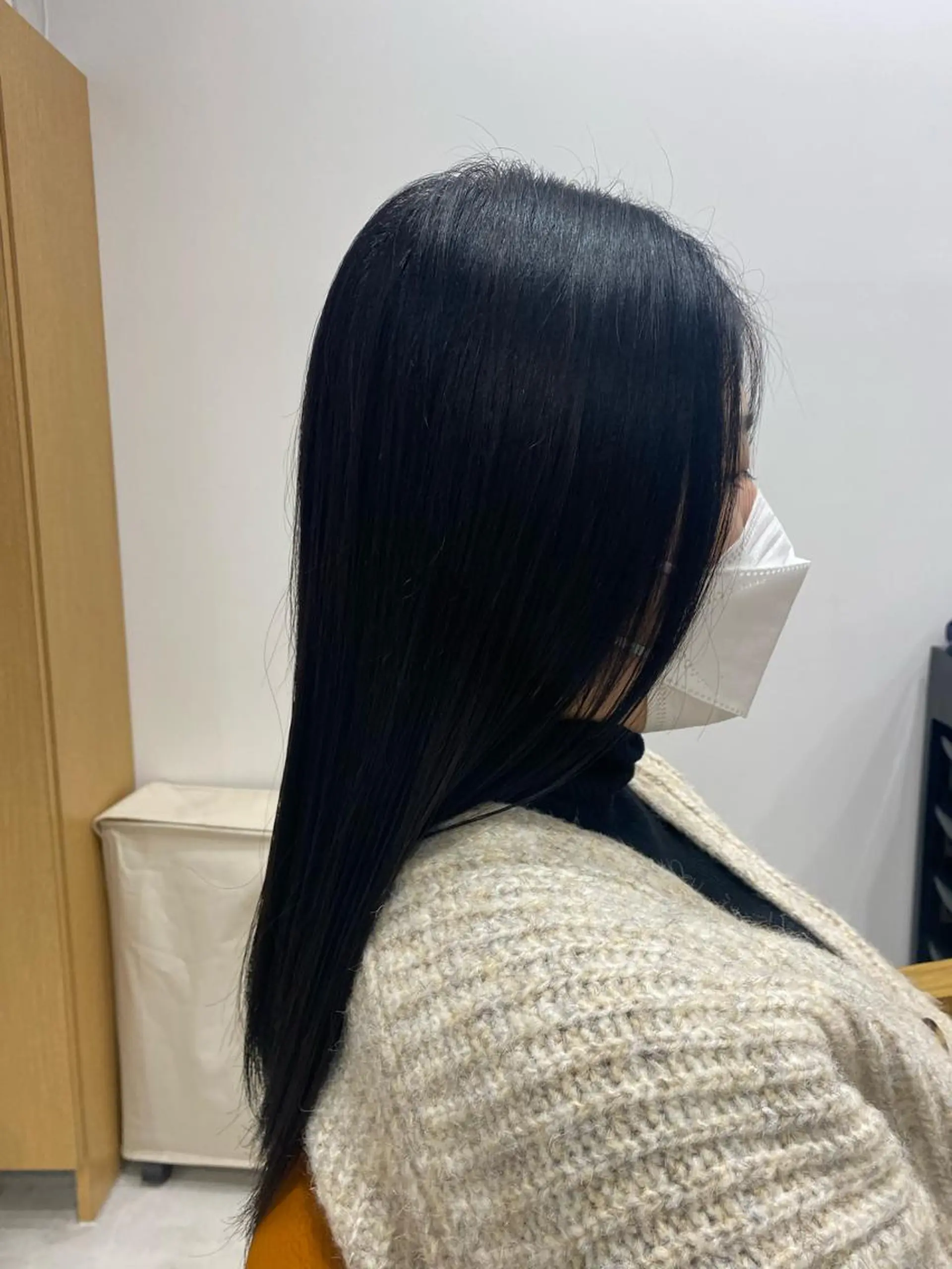 ロング 縮毛矯正 山﨑 燦人のヘアスタイル