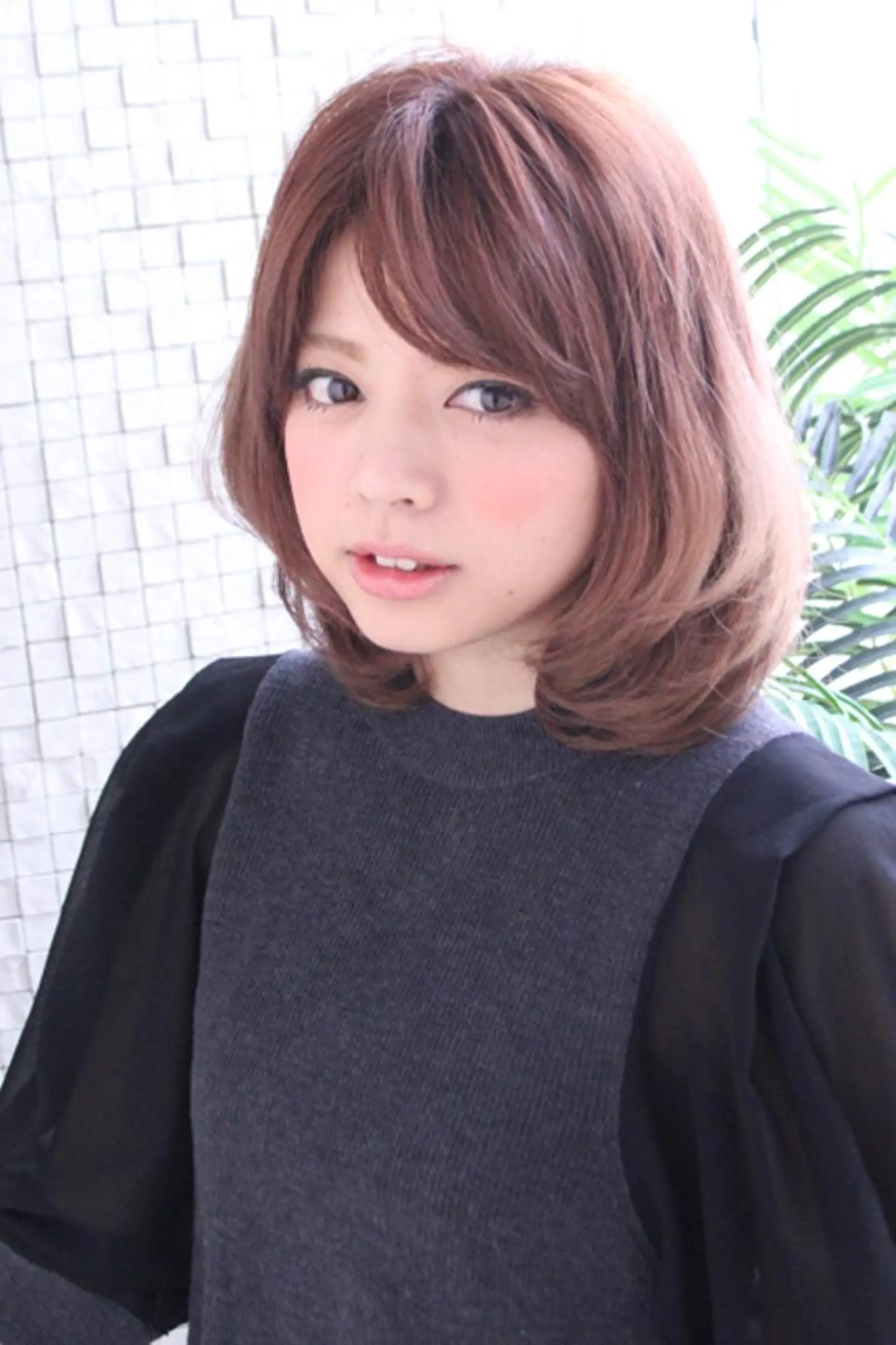 ミディアム ボブ/レイヤー/ nanamiのヘアスタイル