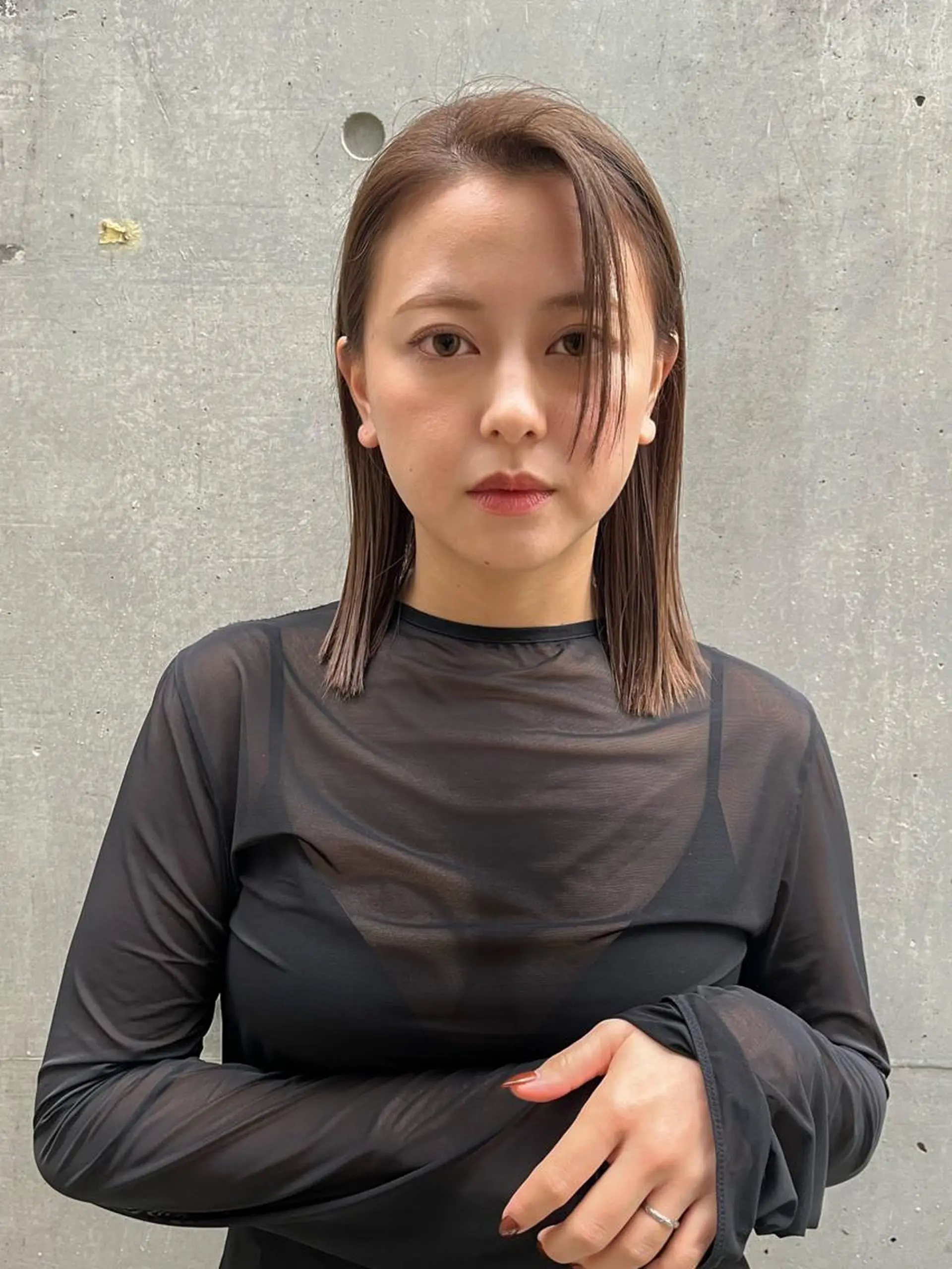 ミディアム カラー レイヤー,ボブ / 彩未のヘアスタイル