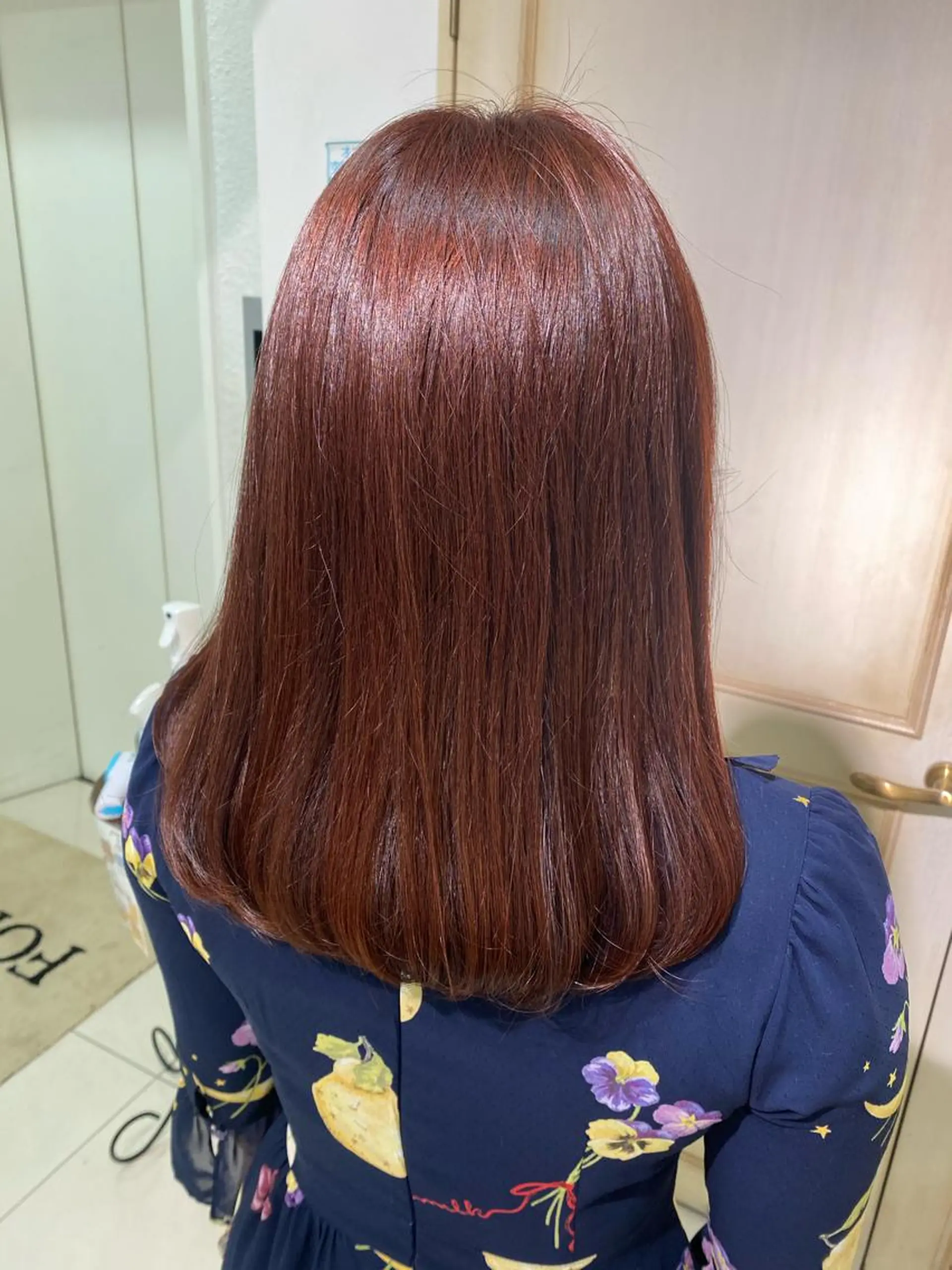 セミロング カラー ヘアアレンジ 透明感カラー 古山 結季🌙🖤のヘアスタイル