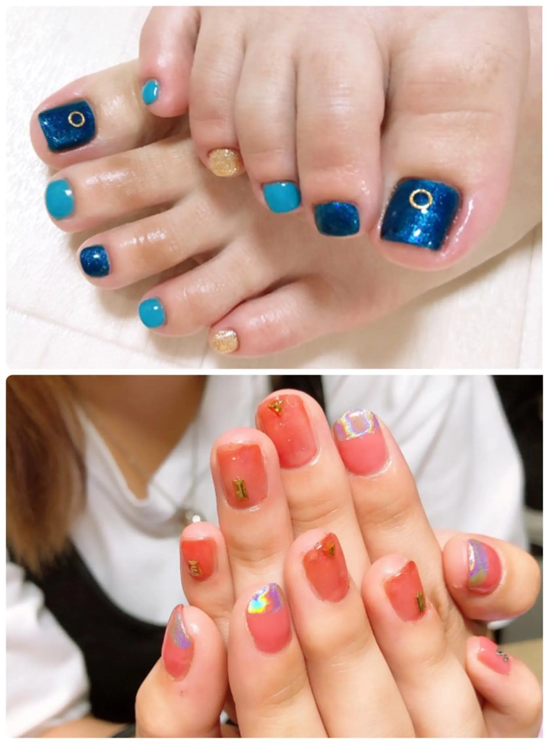 ネイル フットネイル シンプルネイル u sのネイルデザイン