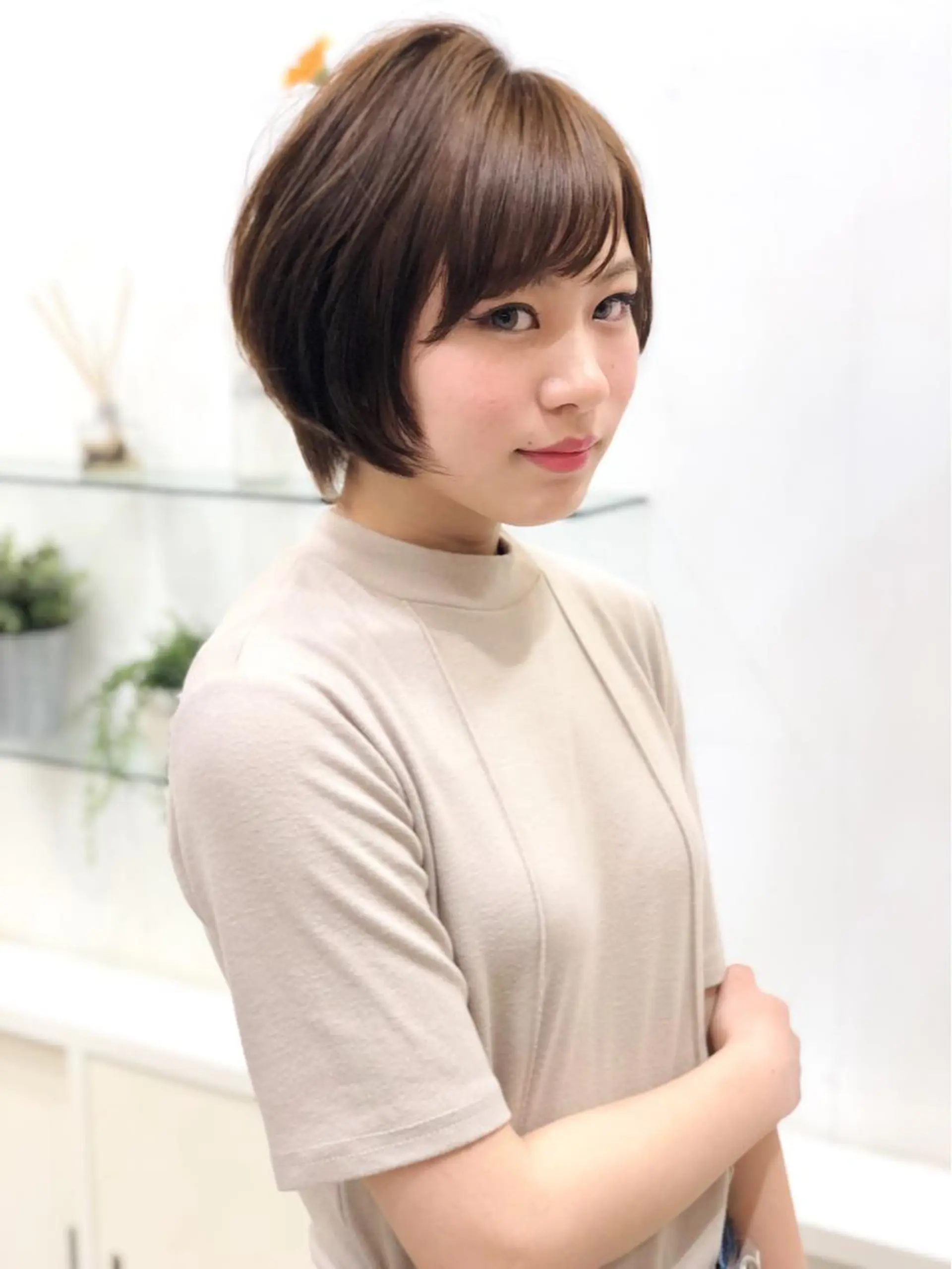ショート カラー ショートヘア ディレクター ノナカのヘアスタイル