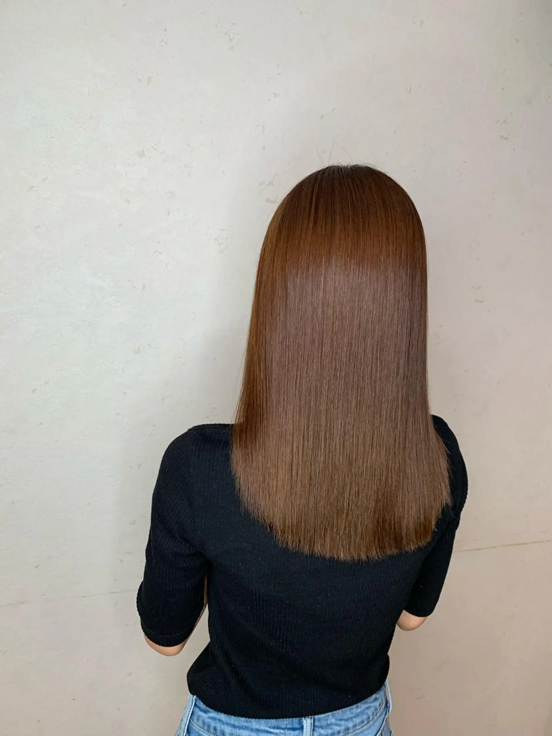 セミロング パーマ 小島嵩人 縮毛矯正 髪質改善のヘアスタイル