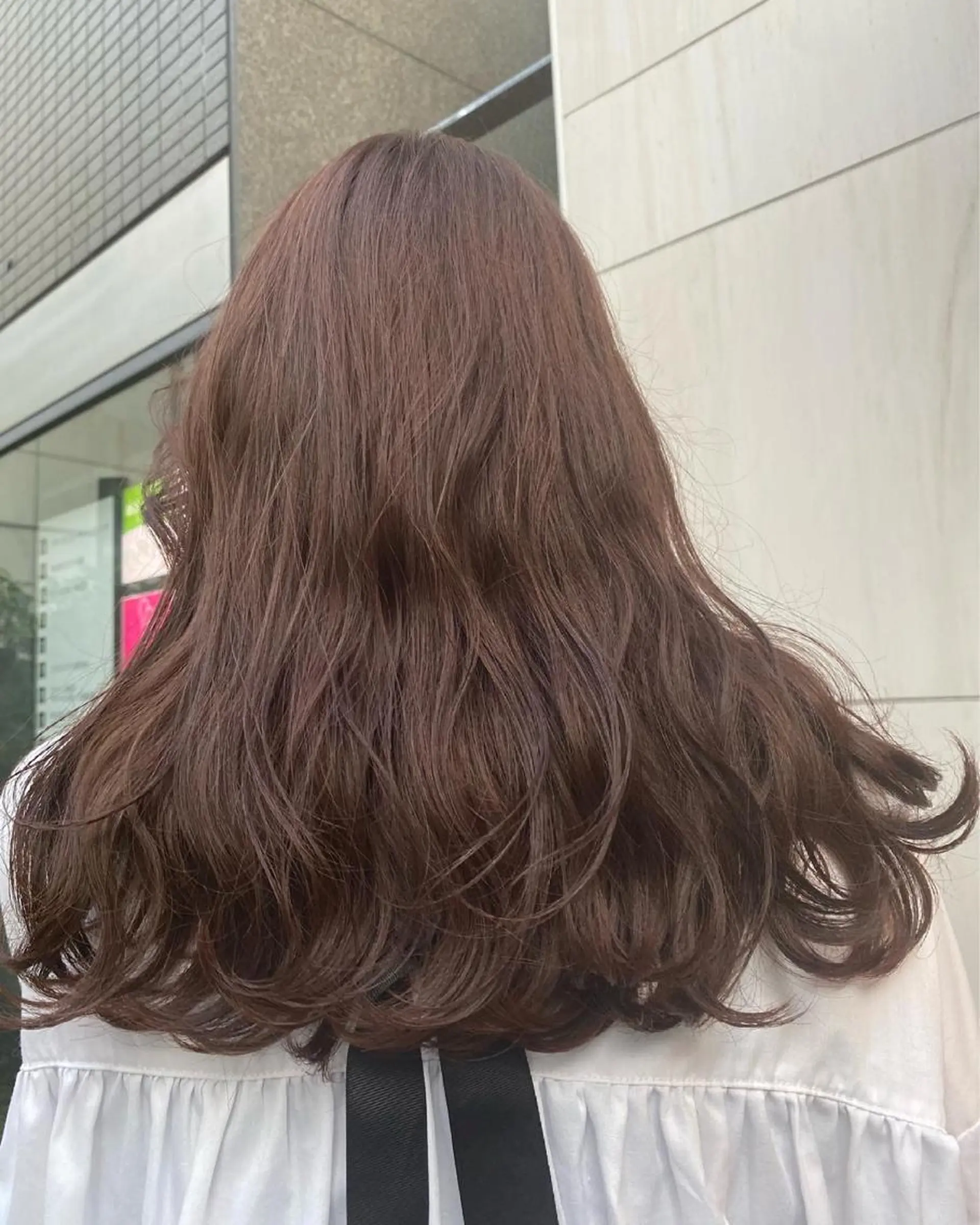 セミロング デザインカラー/ボブ ブリーチカラー/ユリのヘアスタイル