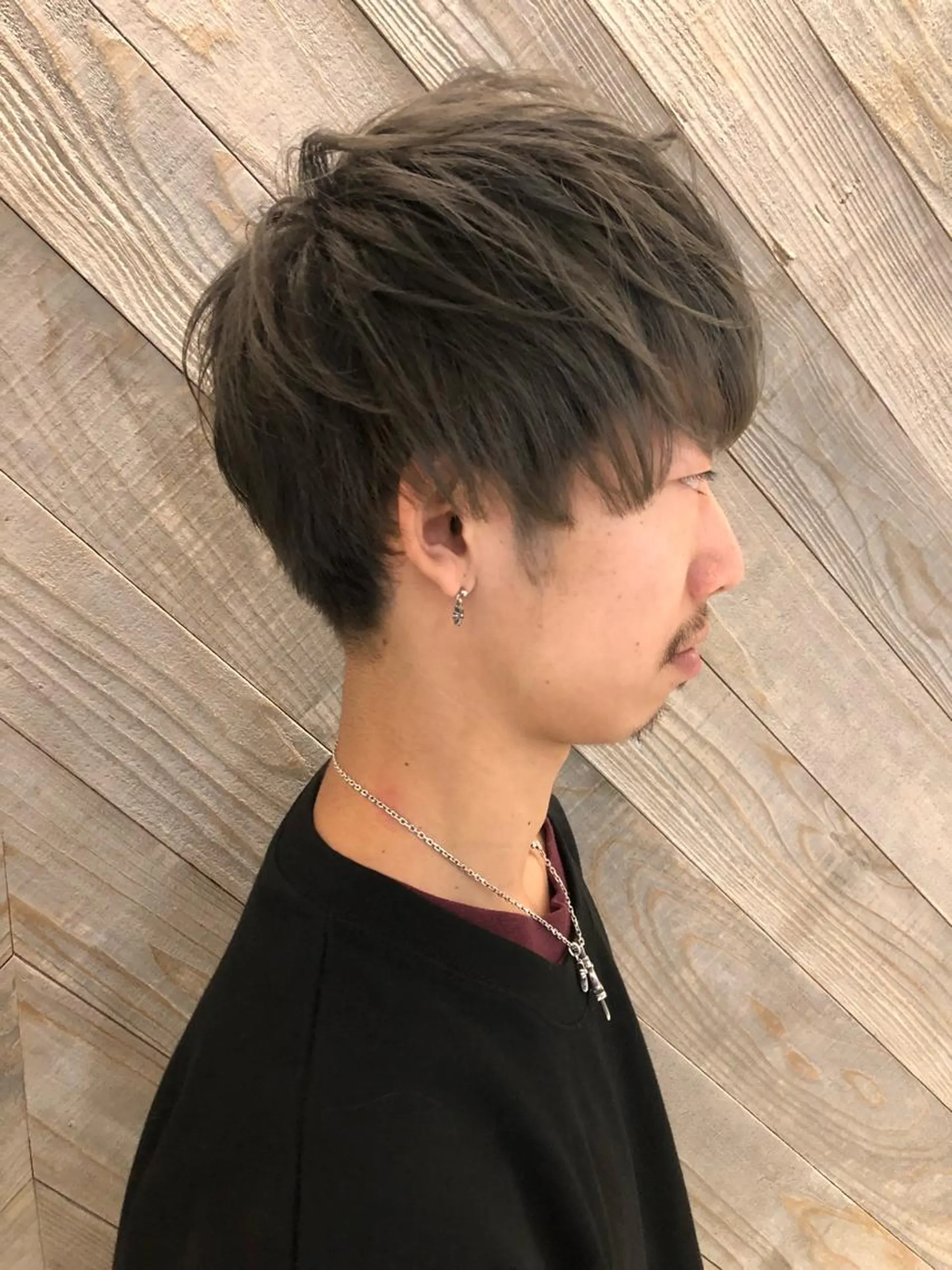 ショート カラー メンズ カット ヘアカラー トリートメント Lolonois池田 代表 鍜治本颯太のヘアスタイル