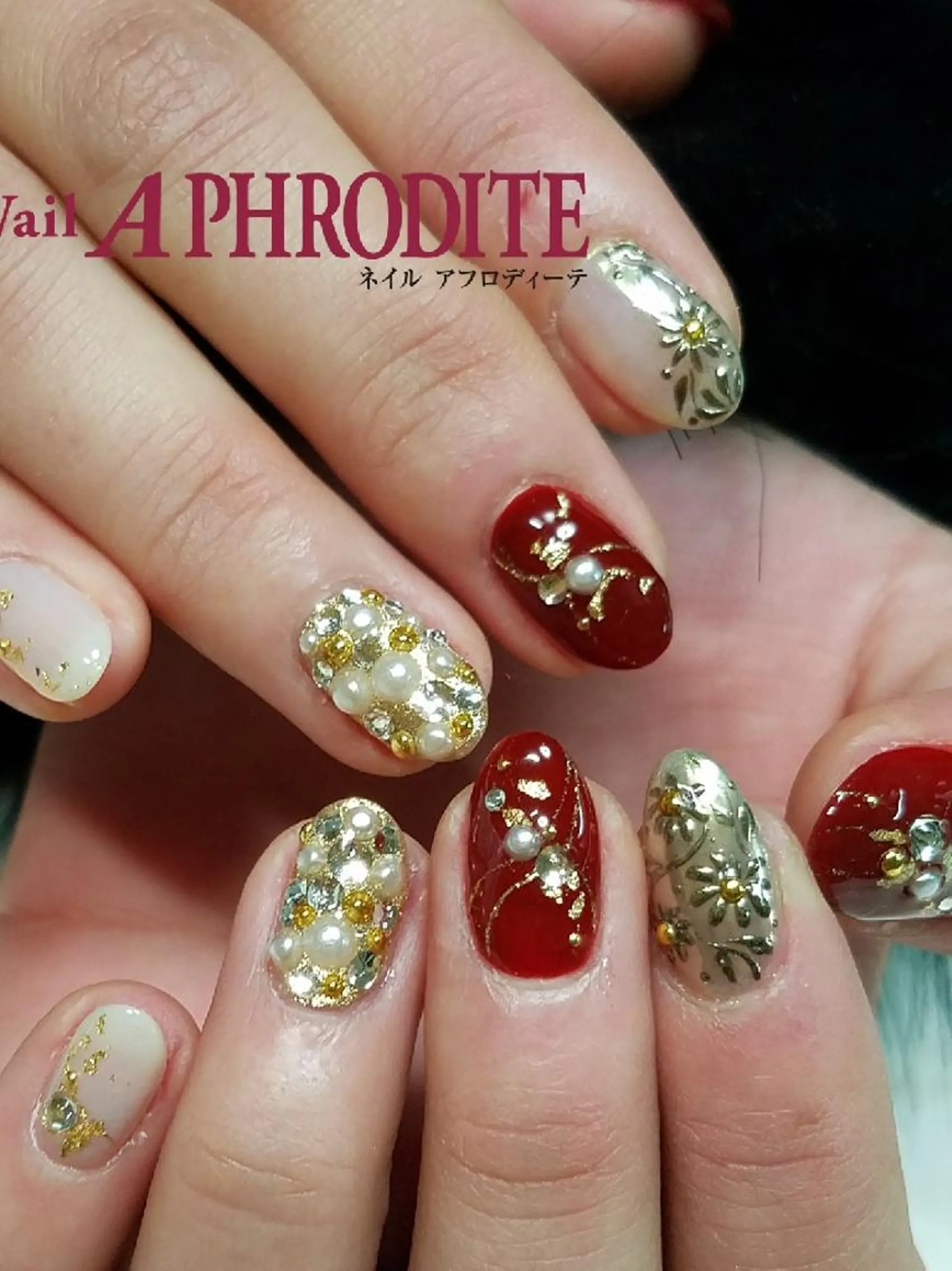 ネイル 冬ネイル クリスマス Nail  Aphroditeのネイルデザイン