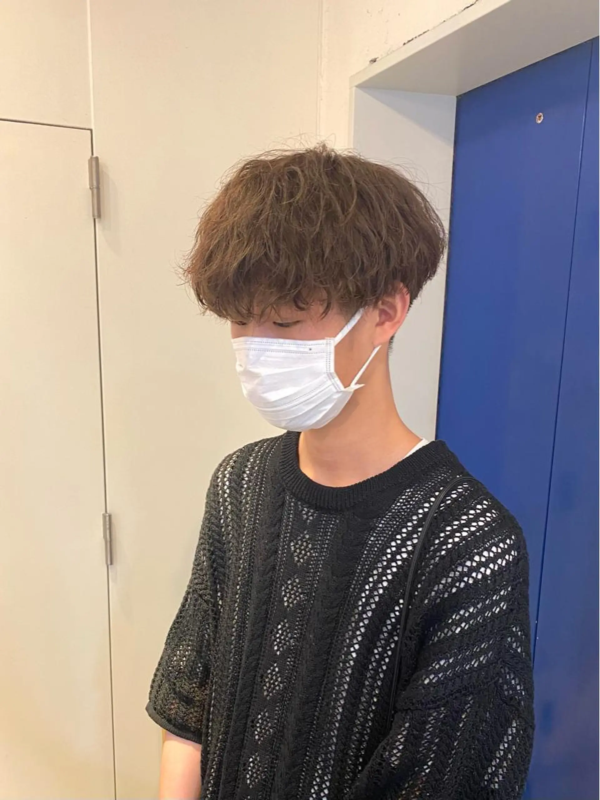 ショート パーマ メンズ 波巻きパーマ JINKIメンズ特化 メンズカットパーマのヘアスタイル