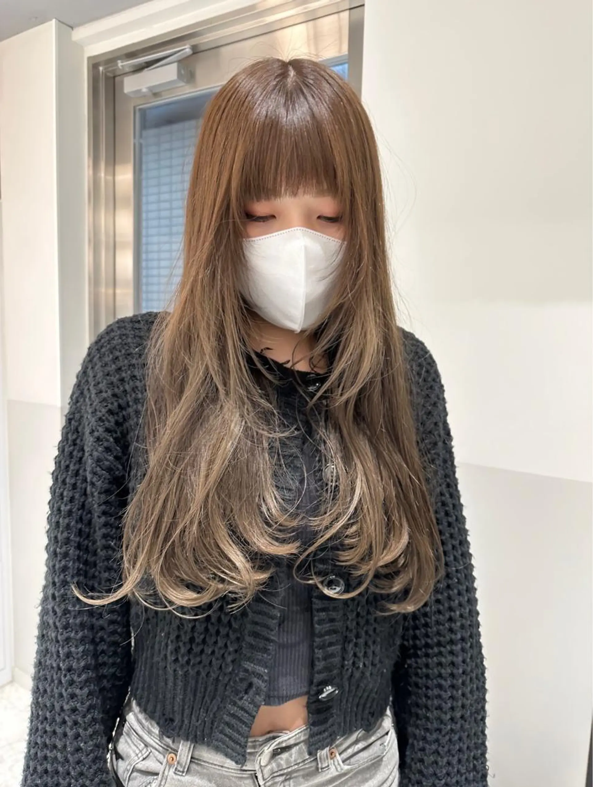 ロング カット ヘアカラー トリートメント ୨୧柔らかいカラー nozomi ୨୧のヘアスタイル