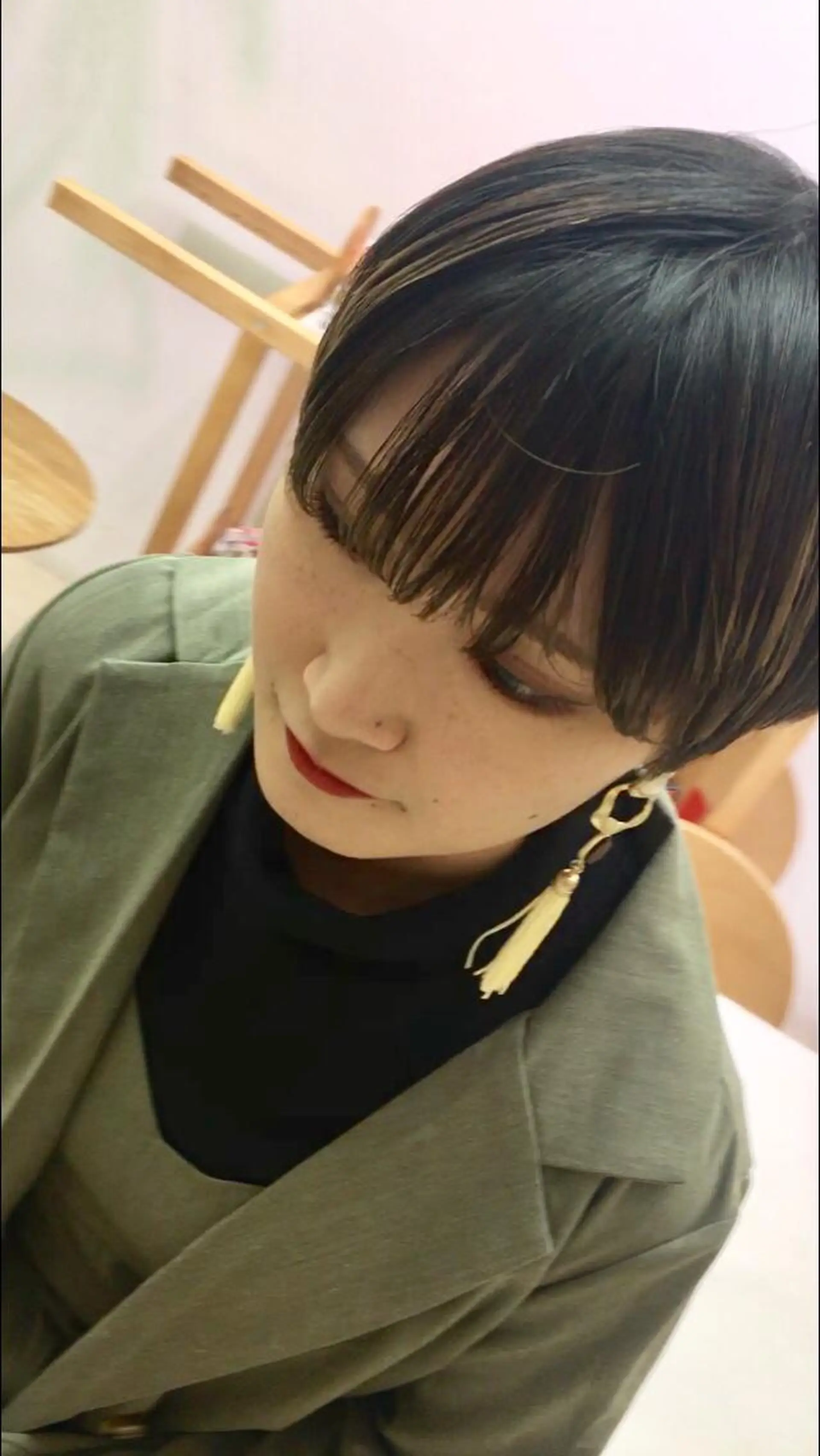 ショート 縮毛矯正 安永 涼のヘアスタイル