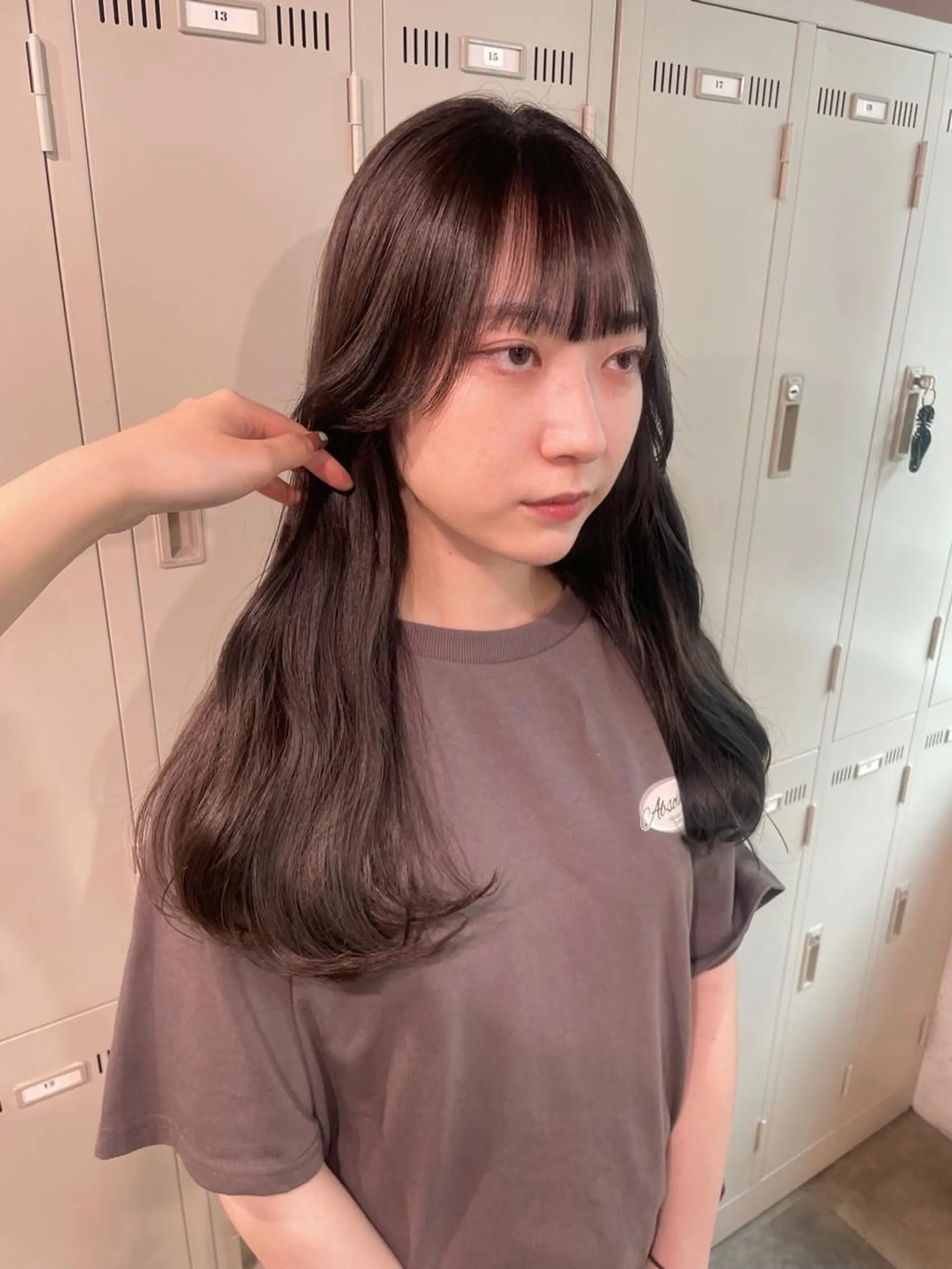 ロング カラー パーマ ヘアアレンジ メンズ キッズ ネイル マツエク・マツパ アイブロウ 透明感カラー・レイヤ ー🎀amika🎀のヘアスタイル