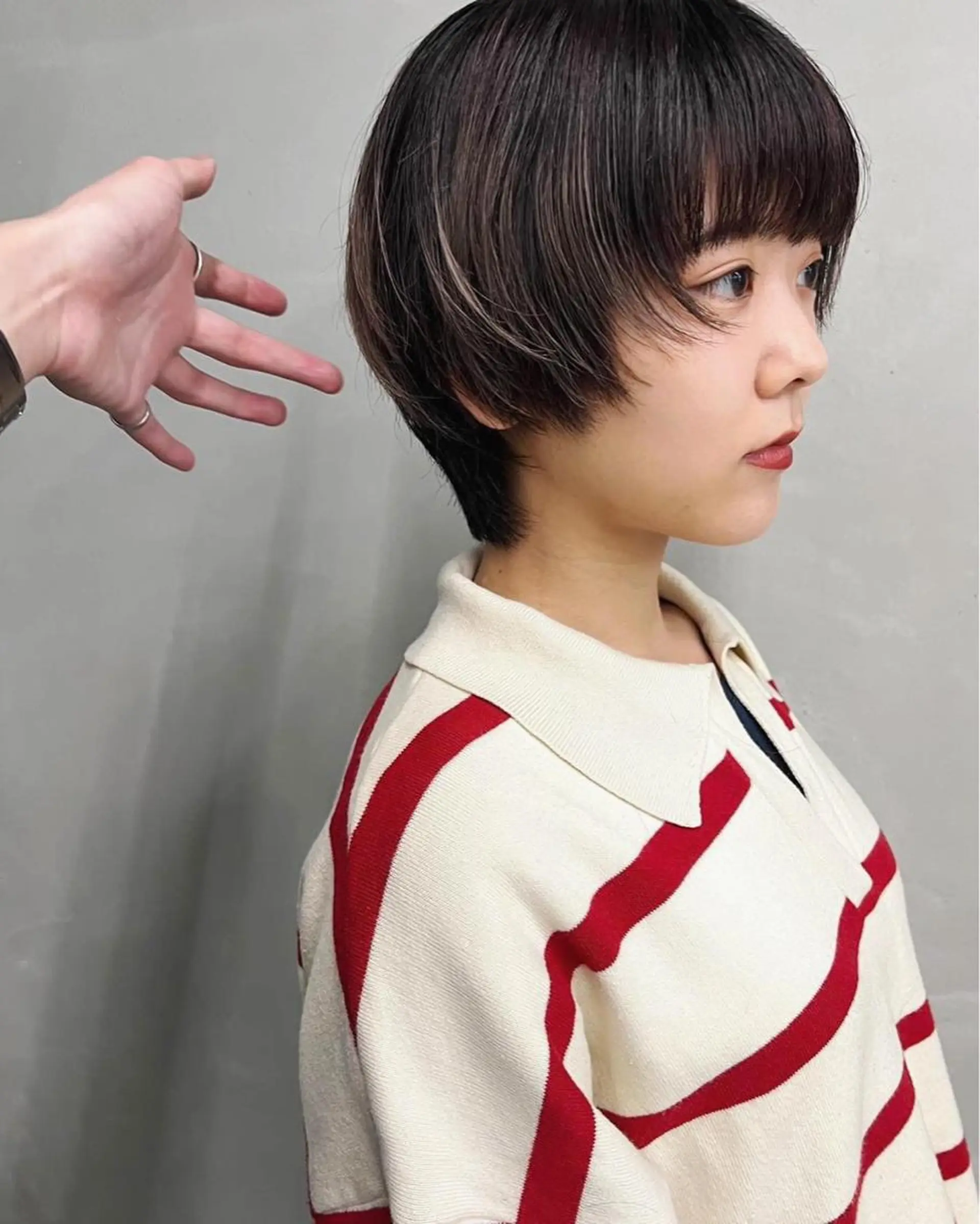 ショート 伸ばしかけ ショートヘア カット ヘアカラー トリートメント sakoda shunkiのヘアスタイル