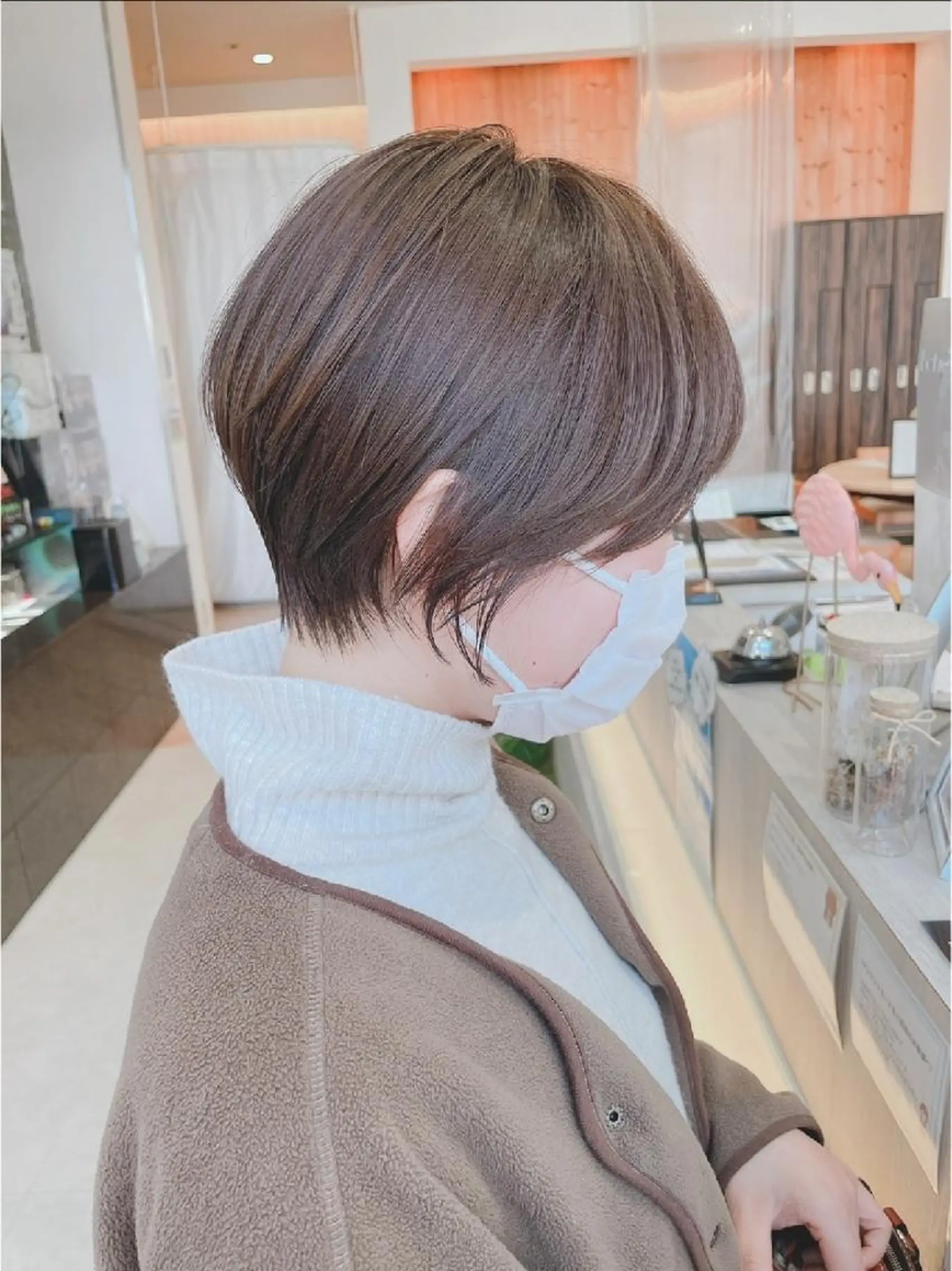 ショート カラー くびれヘア ショートヘア 髪質改善:クロスパー マ特化型⭐中西雄大✂のヘアスタイル