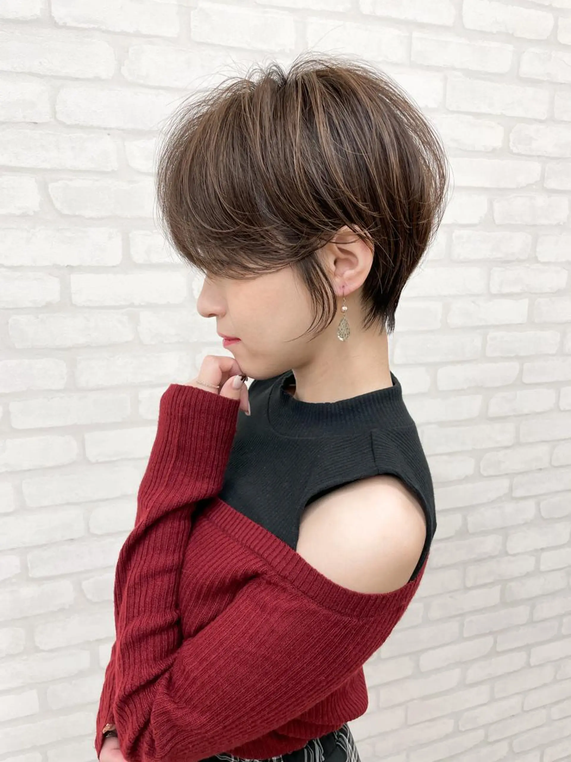ショート ハイライト ショートヘア 松尾 祐輝のヘアスタイル