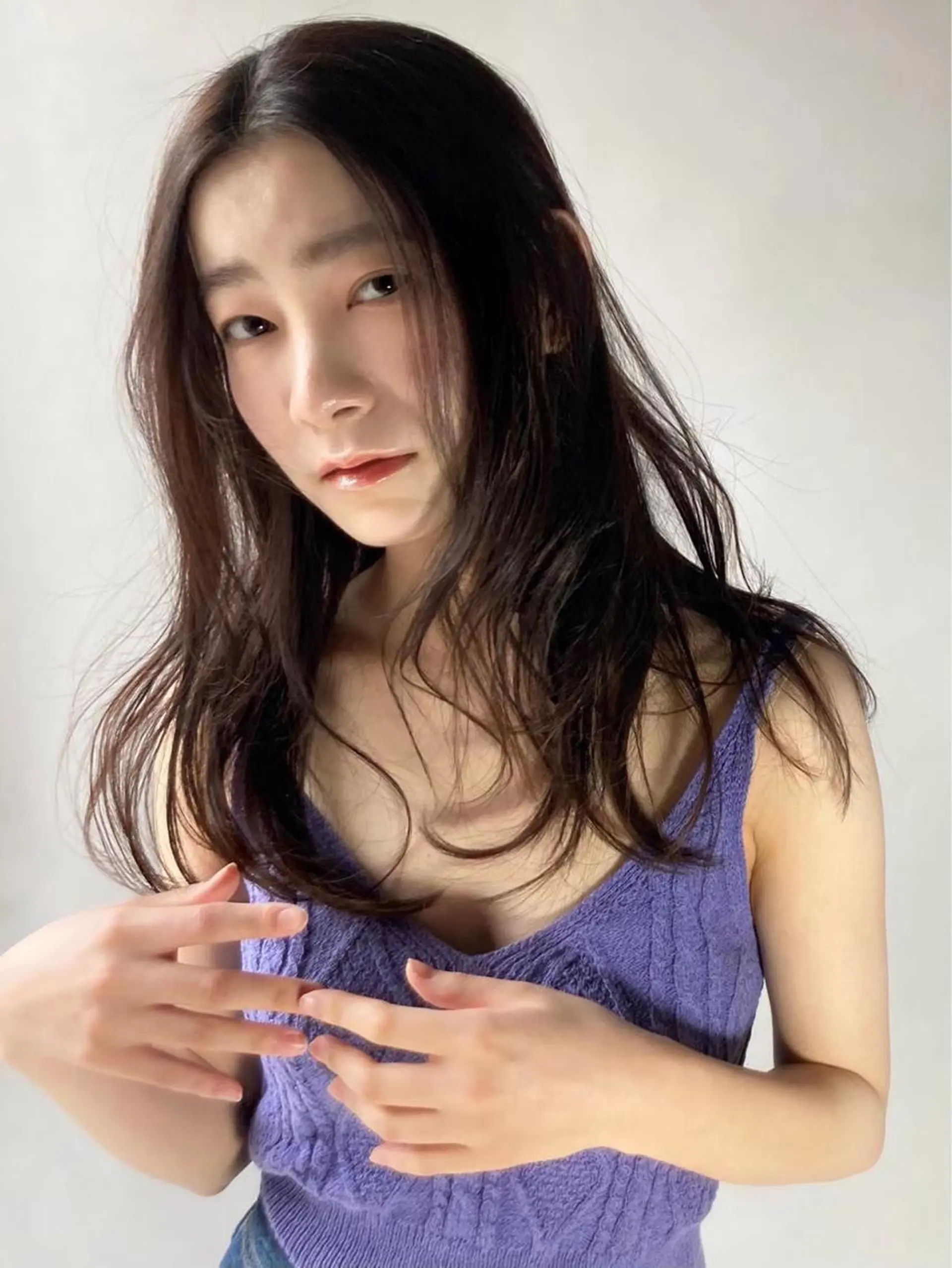 ロング 大川 愛未のヘアスタイル