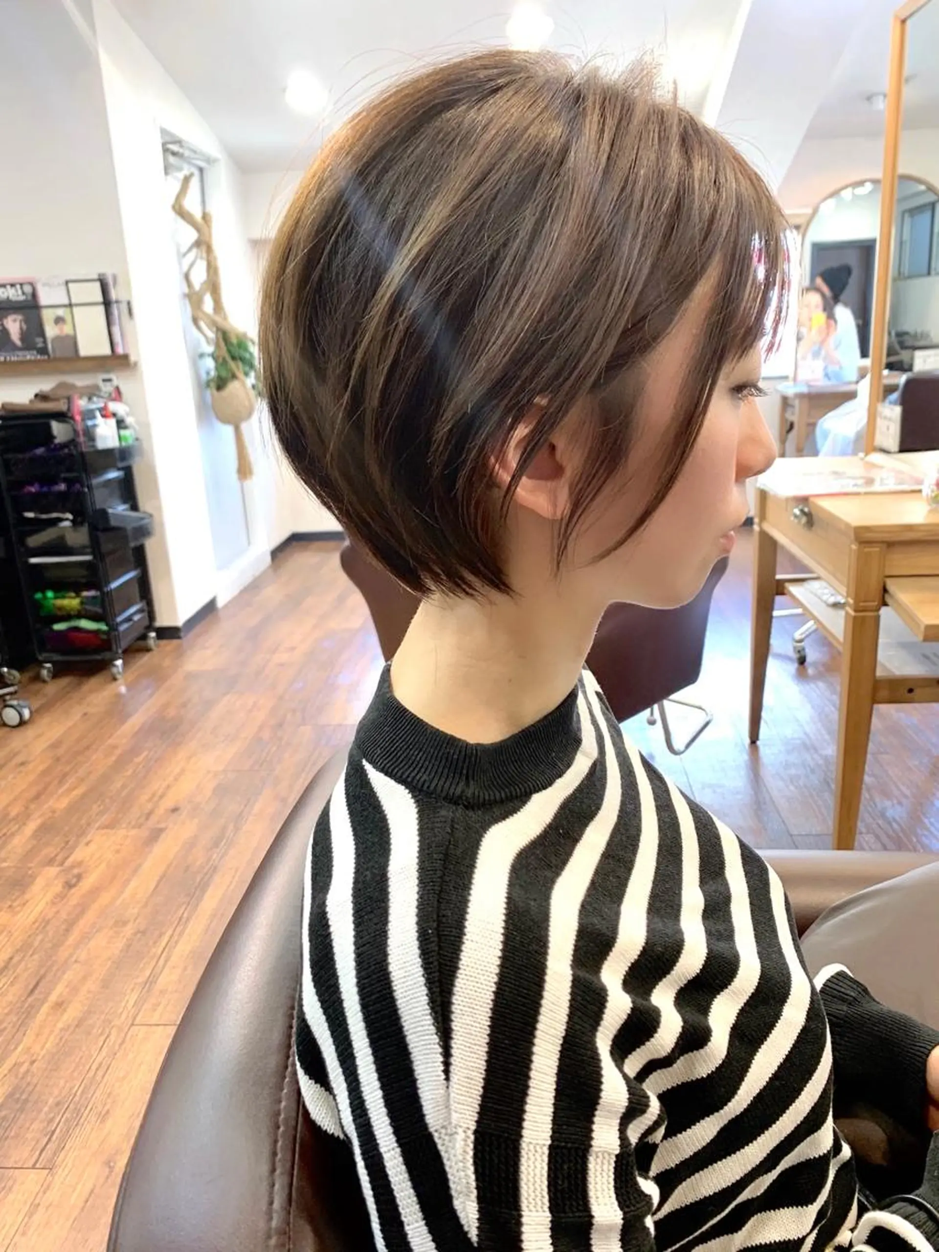 ショート 縮毛矯正/ショート/ レイヤー/畑中正敏のヘアスタイル
