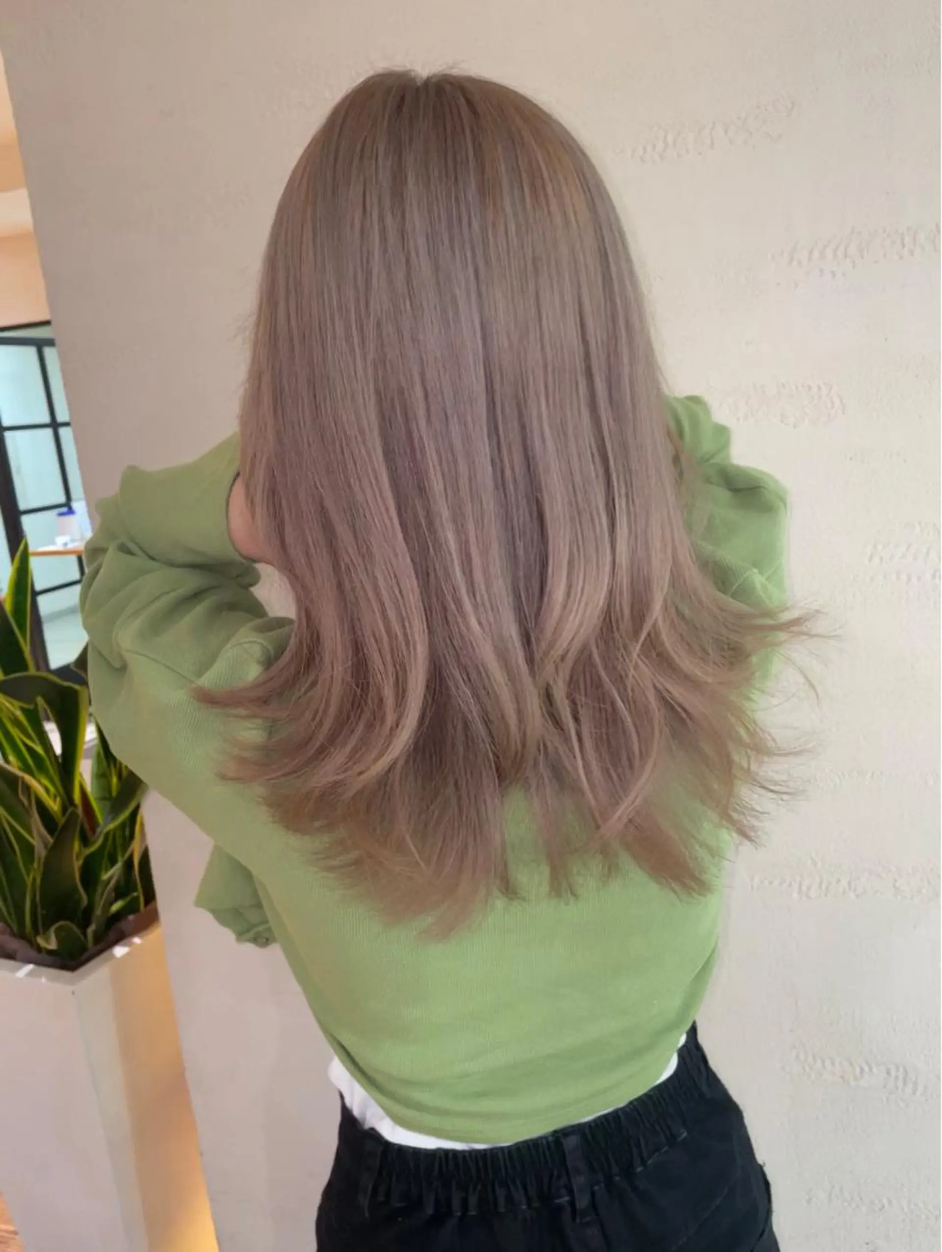 ロング カラー のり🐼顔まわり/ 韓国/レイヤーカットのヘアスタイル