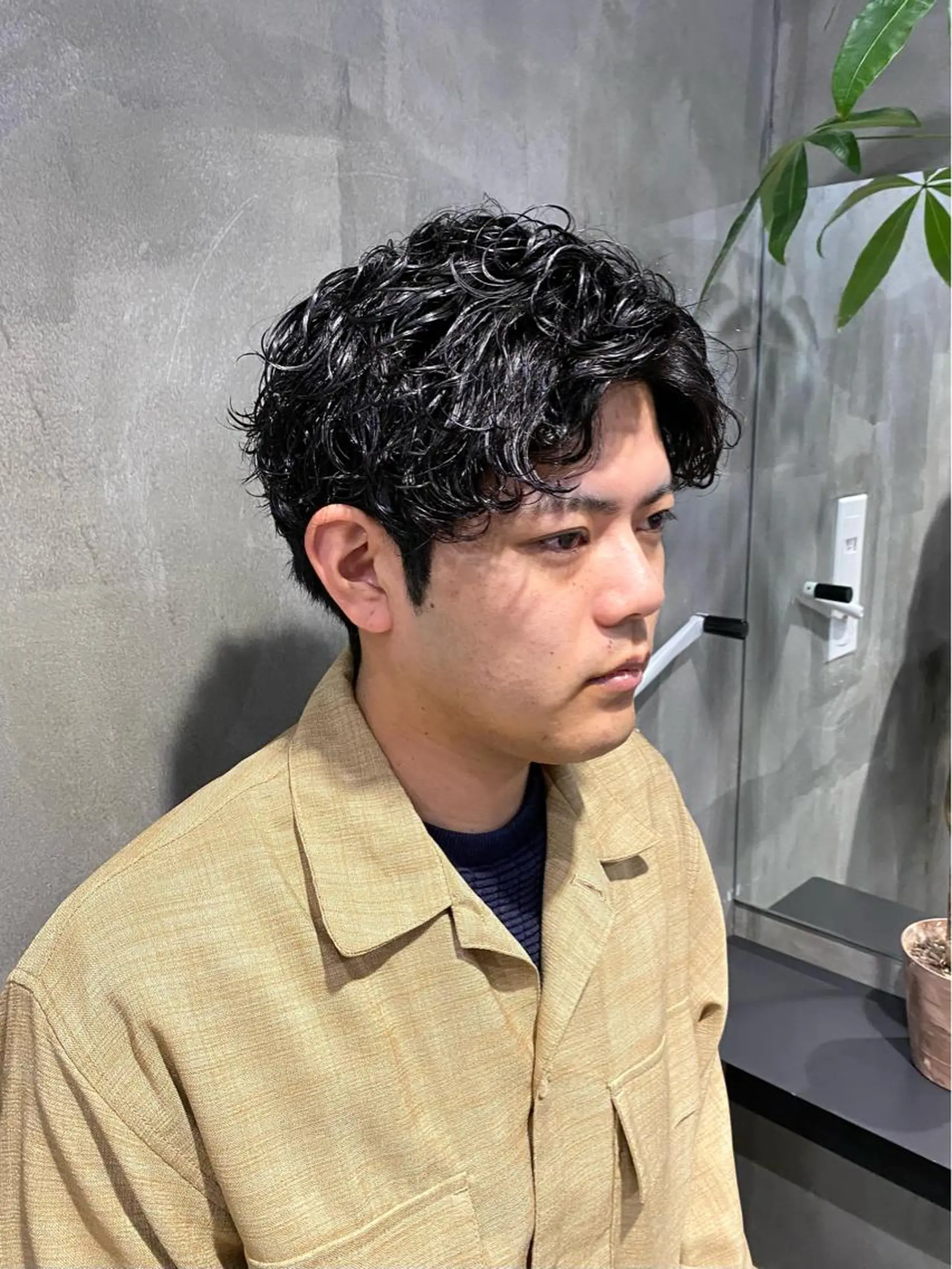 ショート パーマ メンズ カット パーマ 八戸パーマ/メンズパ ーマ/シンゴ。のヘアスタイル