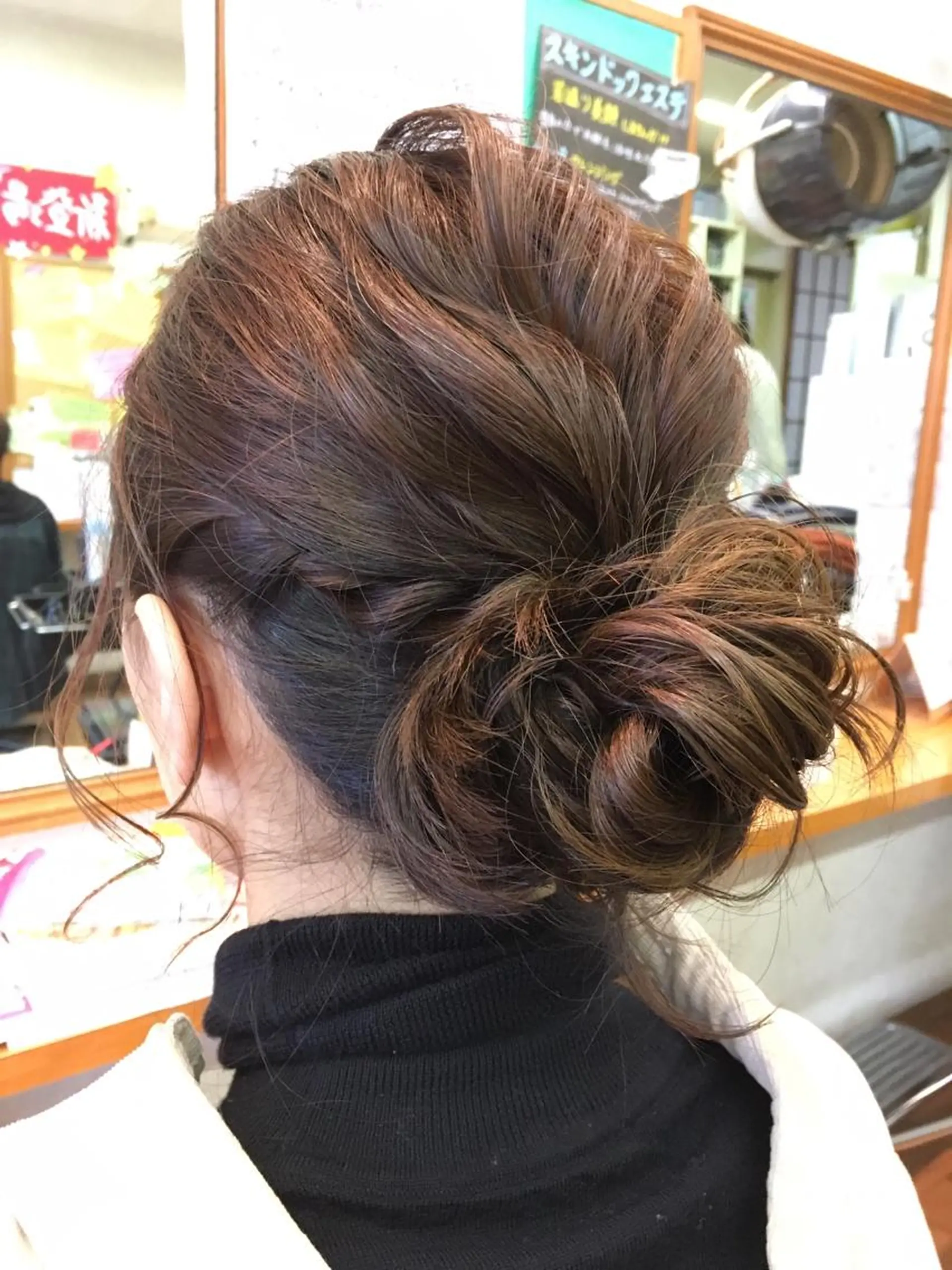 ミディアム カラー ヘアアレンジ YAP！HAIR トコツメアヤノのヘアスタイル