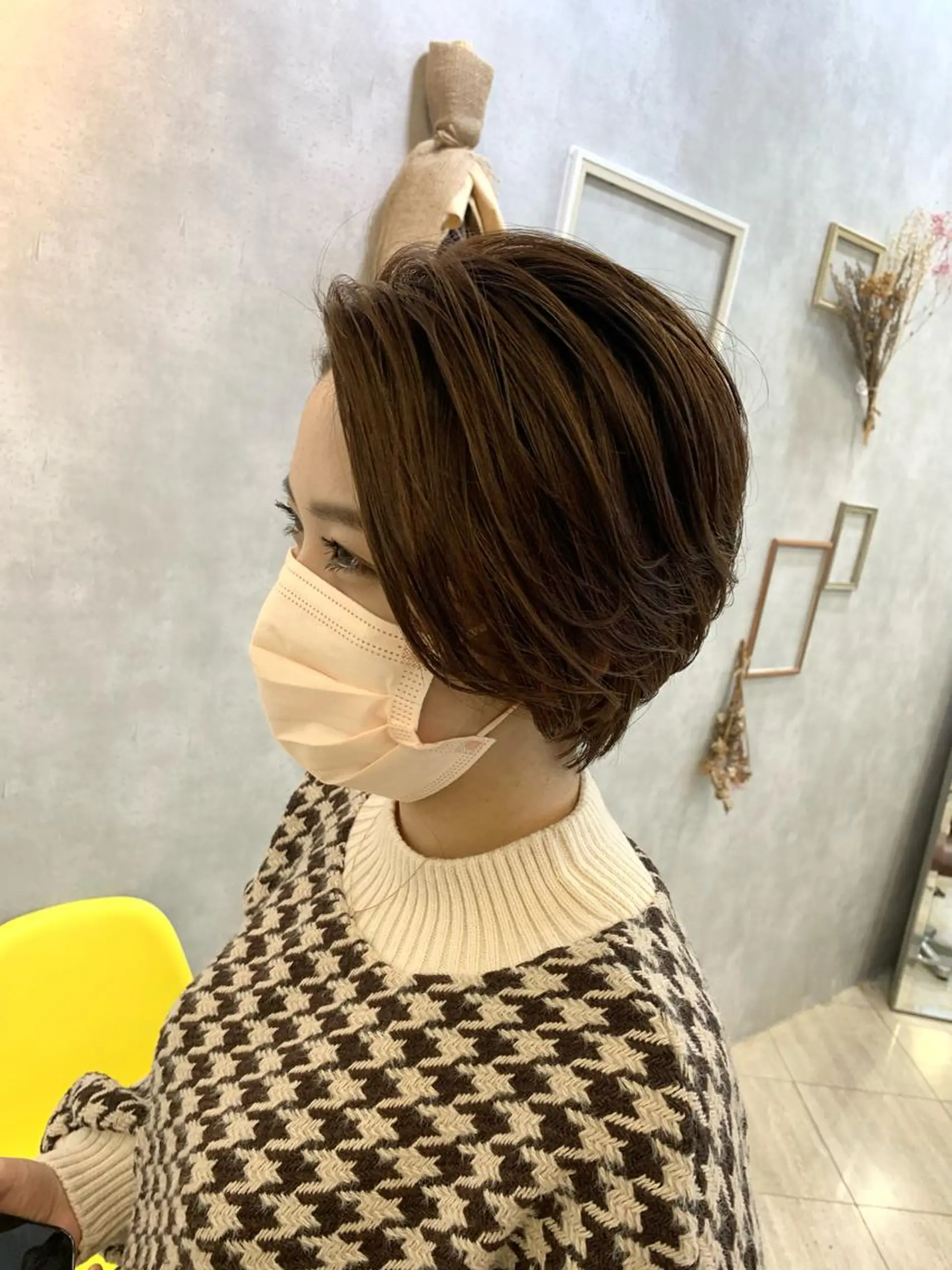 ショート カラー ショートヘア カット ヘアカラー トリートメント ROSEL末吉 海渡のヘアスタイル