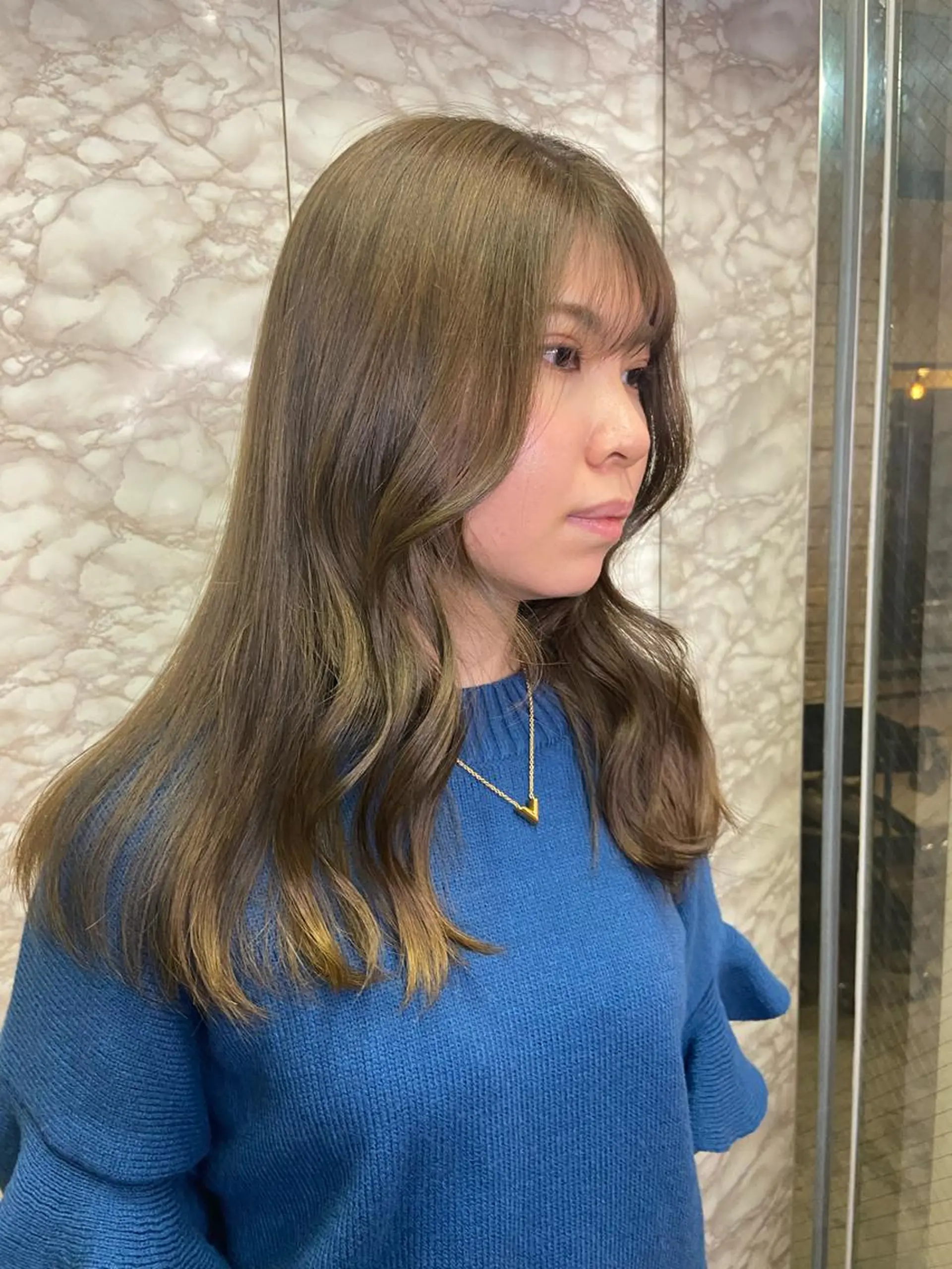 ロング カラー ヘアカラー トリートメント ヘアセット 地毛風艶カラー🌿 喜多夏海のヘアスタイル