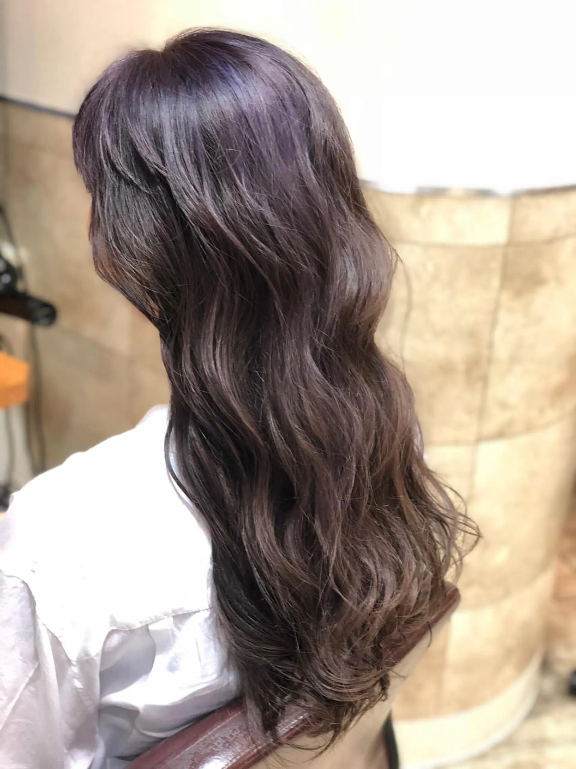 ロング カラー パープルカラー 100%髪質改善特化 TRUNSのヘアスタイル