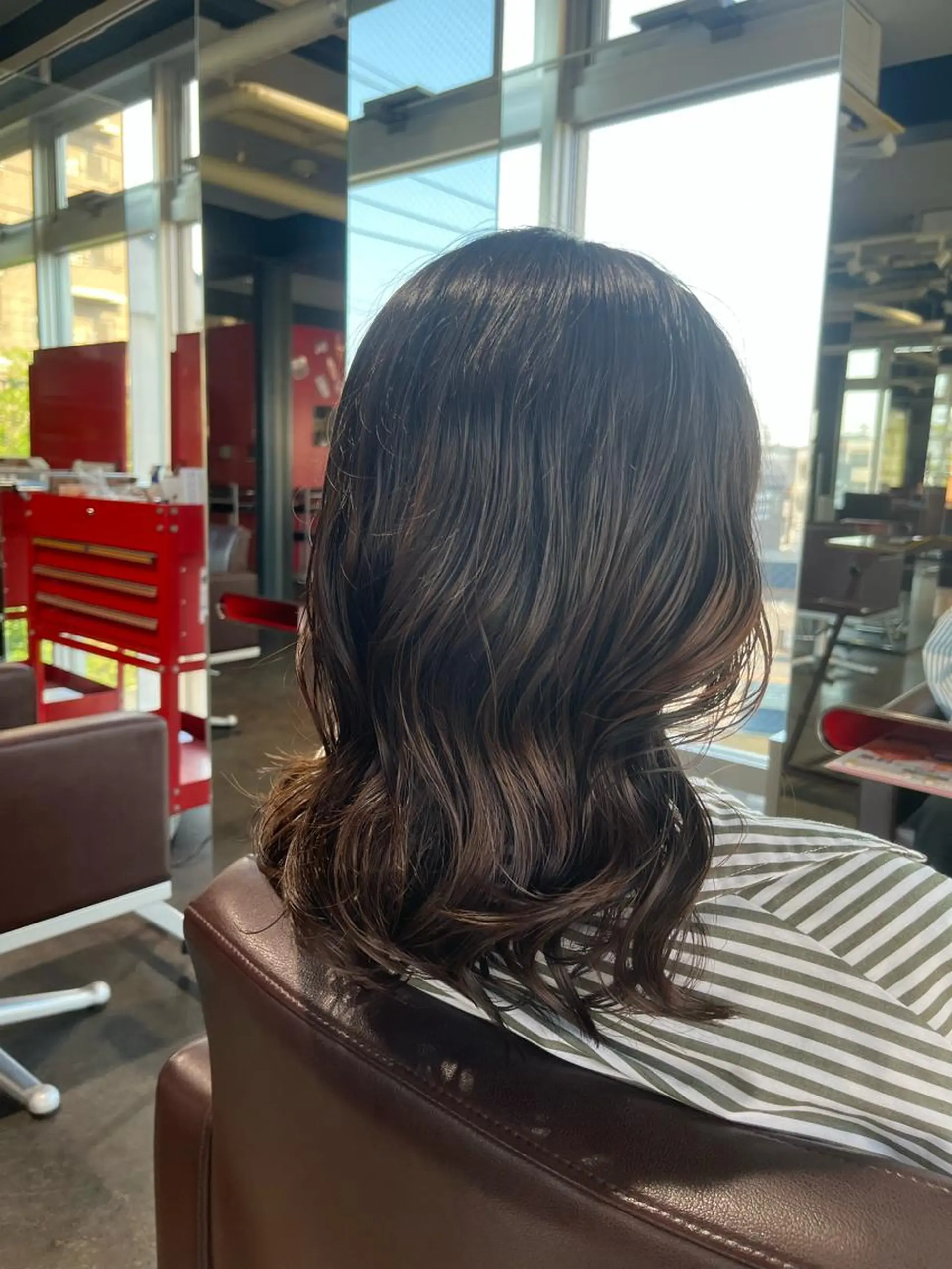 セミロング パーマ セミロングパーマ 韓国風ヘア FIX hair所属・FIX店長/名駅/ 国際センター/パーマのヘアスタイル